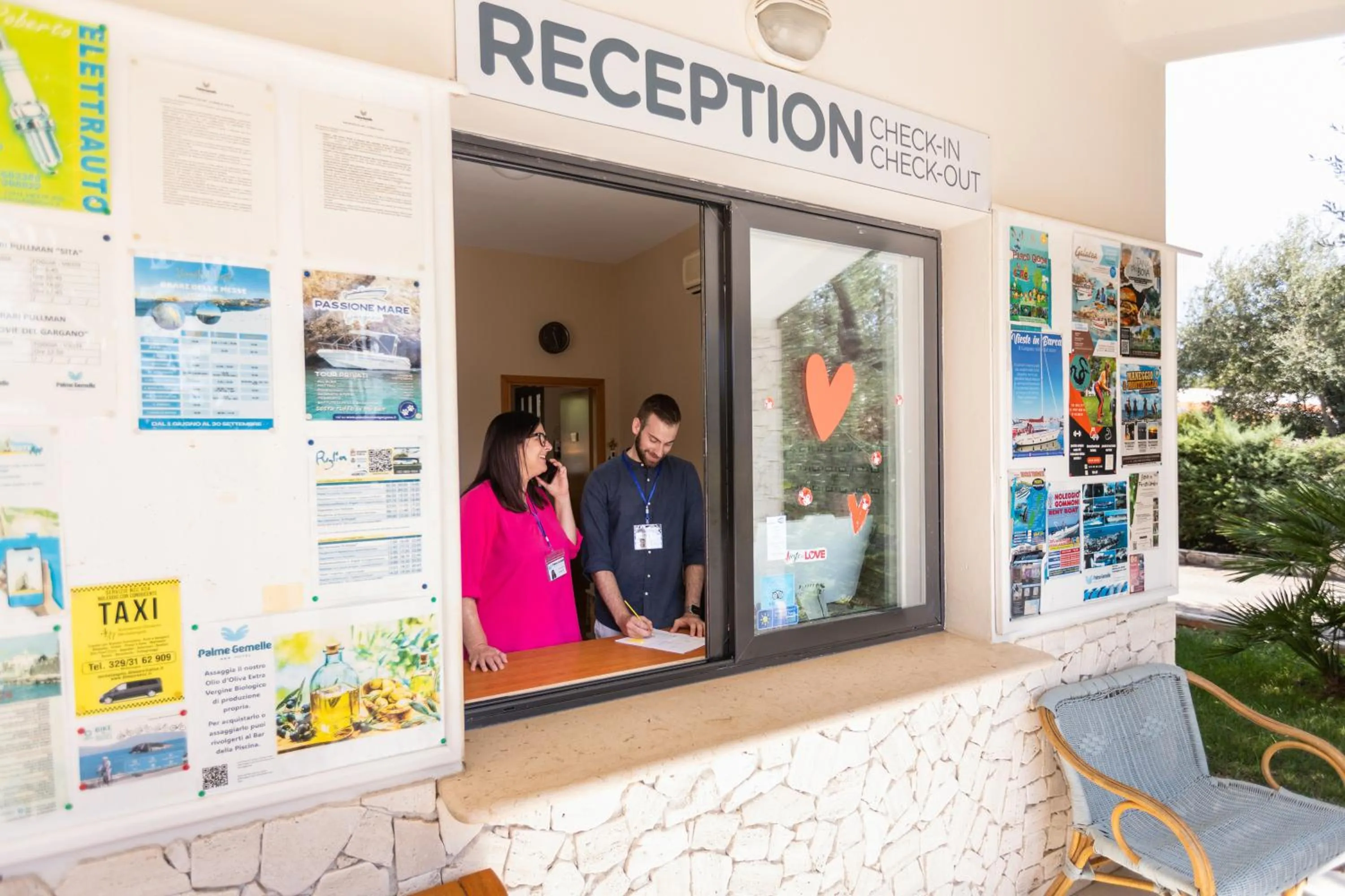 Lobby or reception in Hotel Palme Gemelle