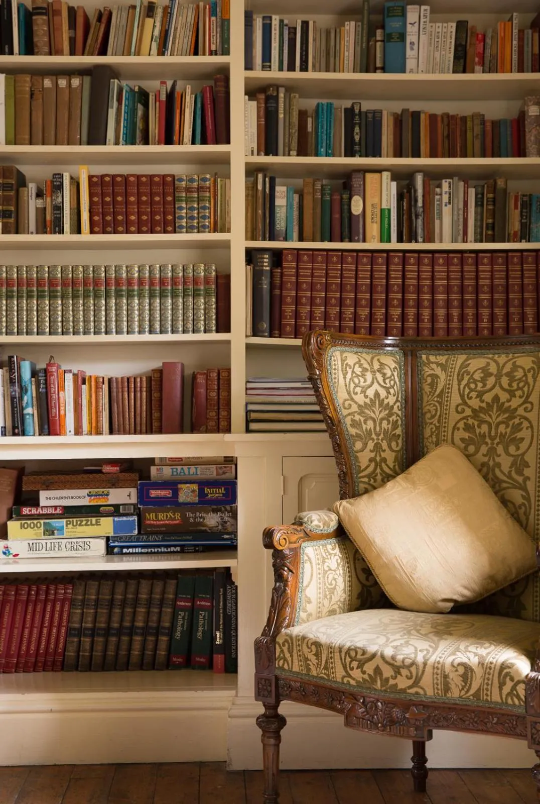Library in Biggin Hall Country House Hotel