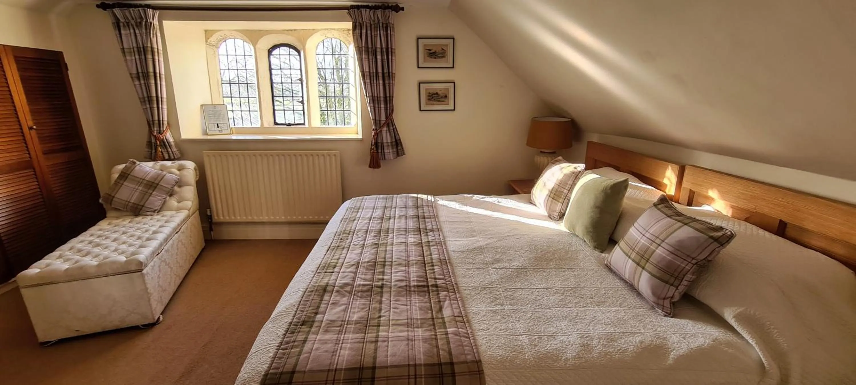 Bed in Biggin Hall Country House Hotel