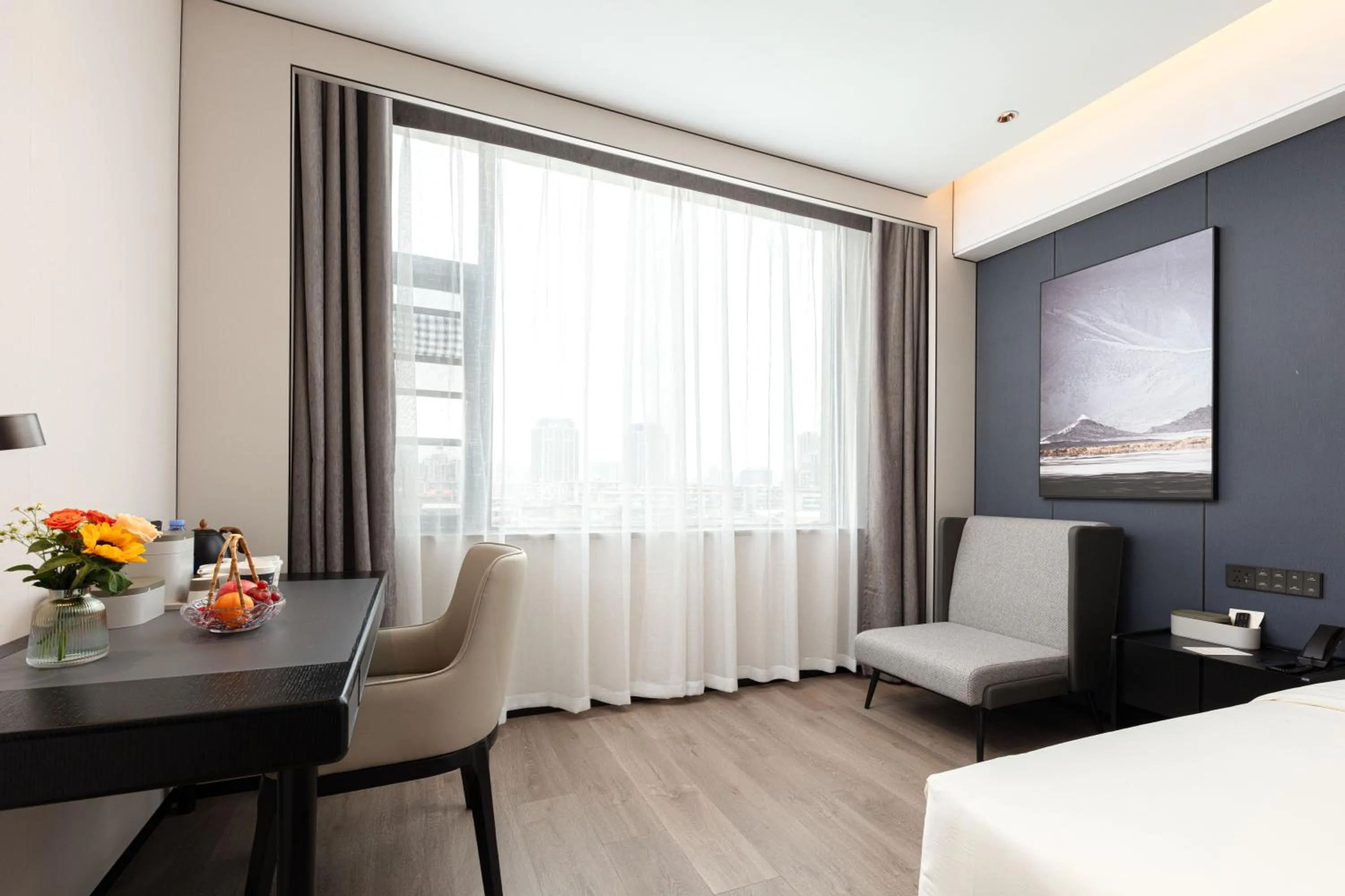 Bed in Atour Hotel Nanchang Bridge Hongcheng