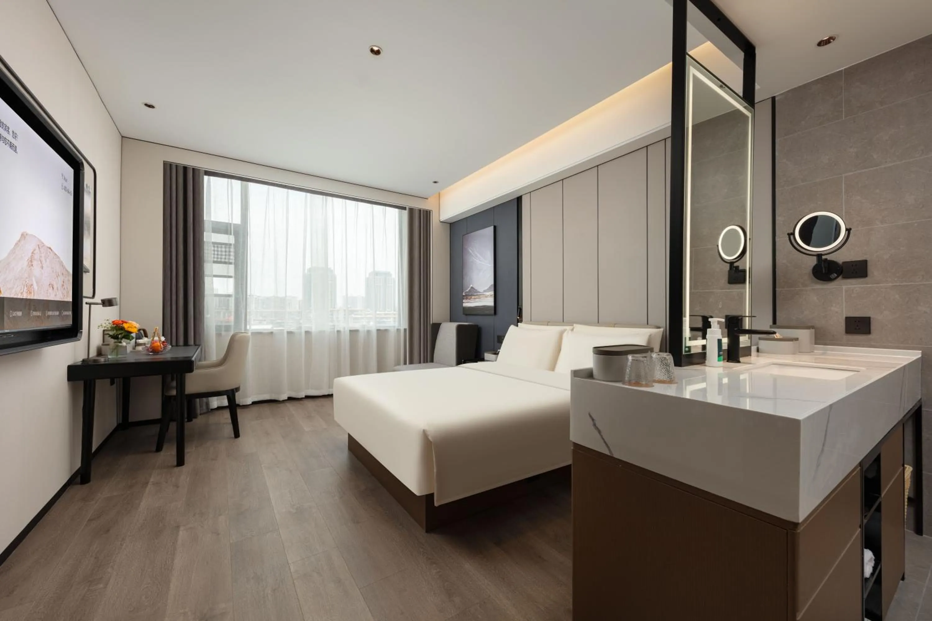 Bed in Atour Hotel Nanchang Bridge Hongcheng