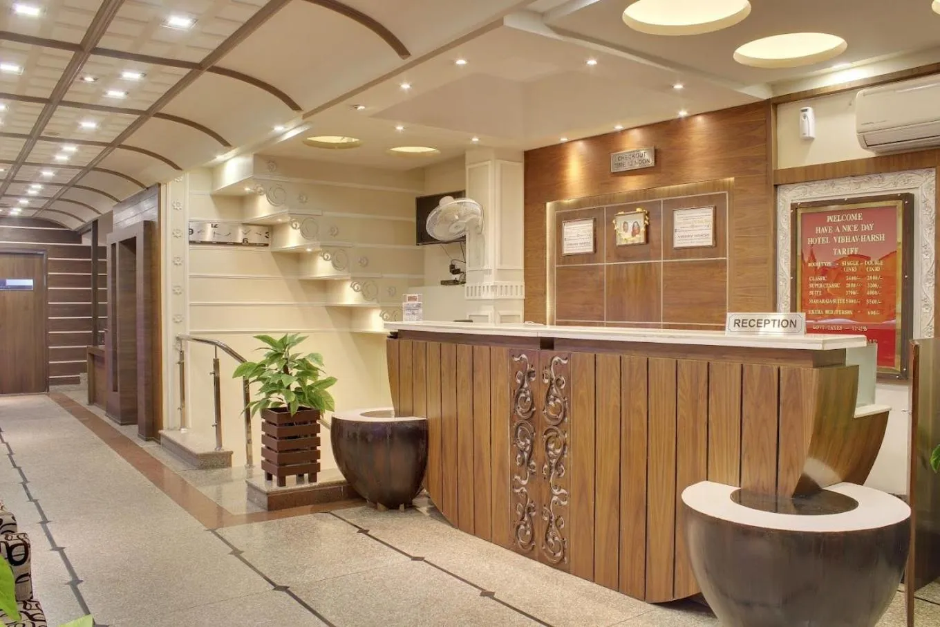 Lobby or reception in HVH Kashi Vishwanath - 400 meters from Kashi Vishwanath Temple & Ganga Aarti Ghat