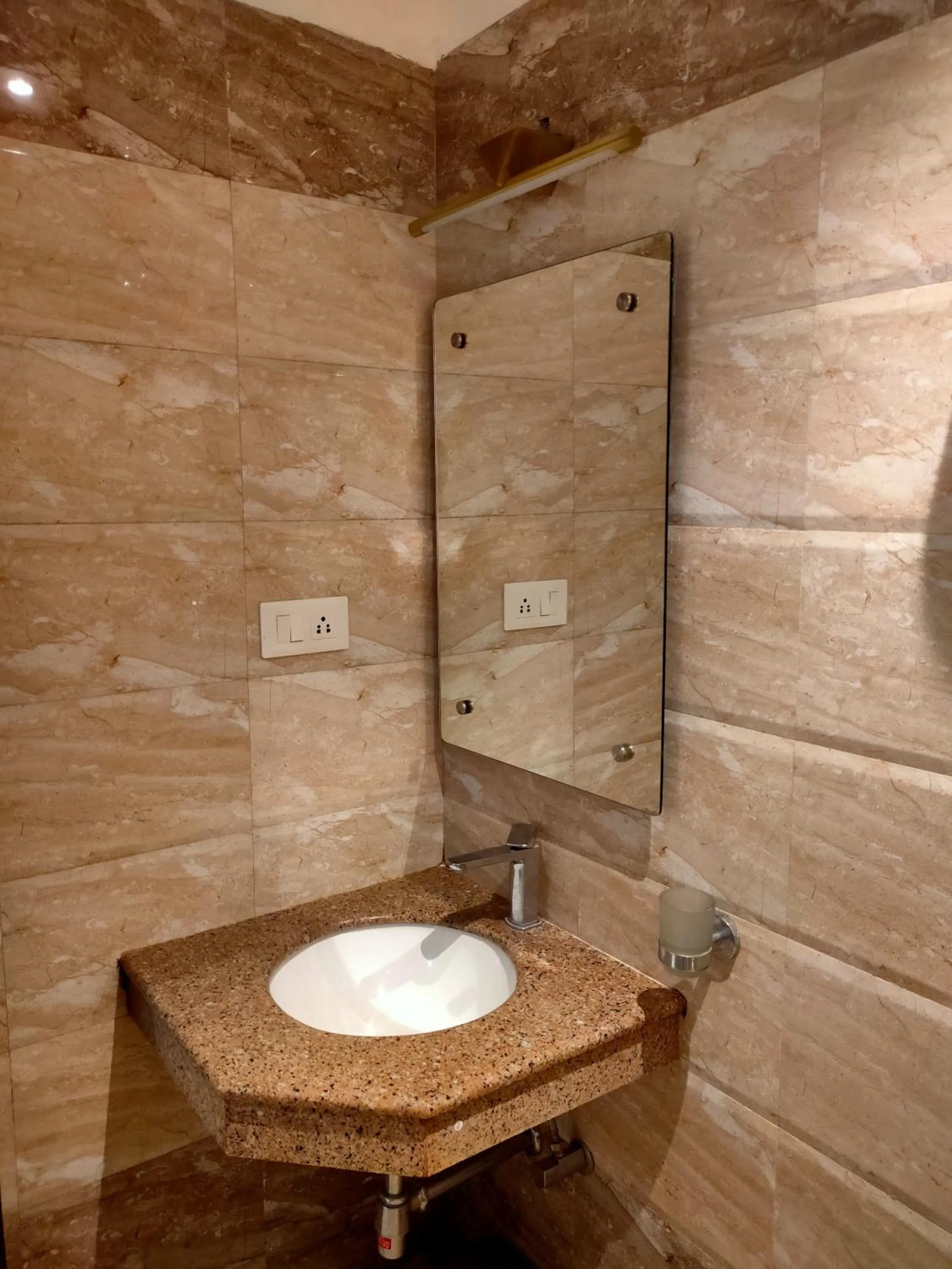 Bathroom in HVH Kashi Vishwanath - 400 meters from Kashi Vishwanath Temple & Ganga Aarti Ghat