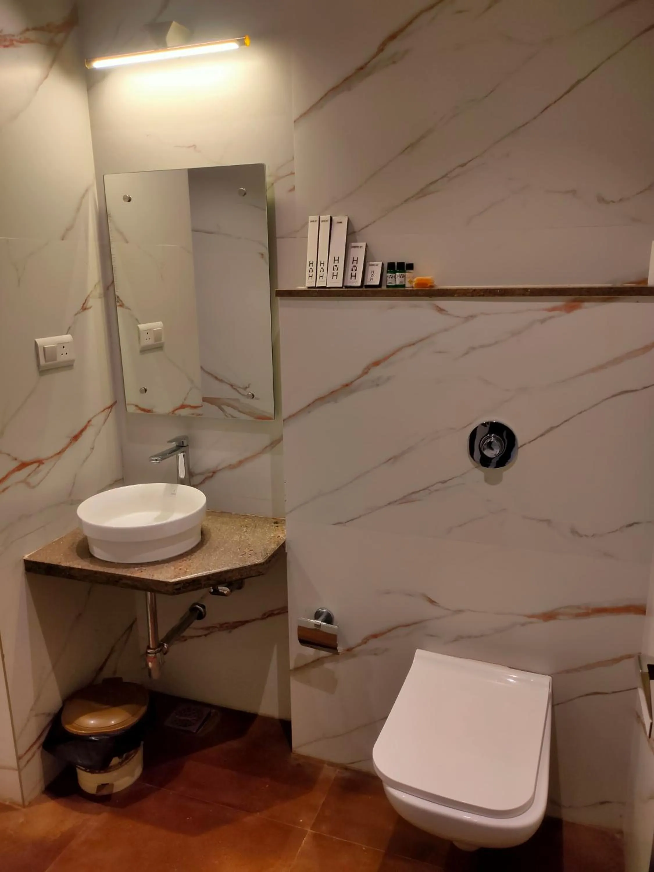 Bathroom in HVH Kashi Vishwanath - 400 meters from Kashi Vishwanath Temple & Ganga Aarti Ghat