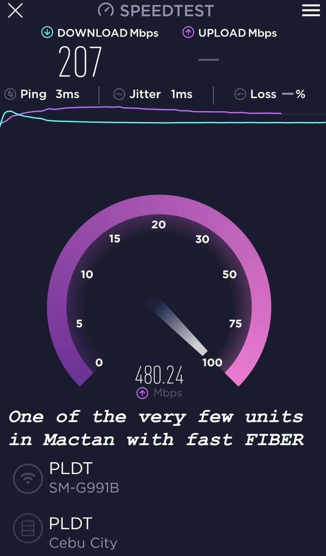 Living room in La Mirada Residences