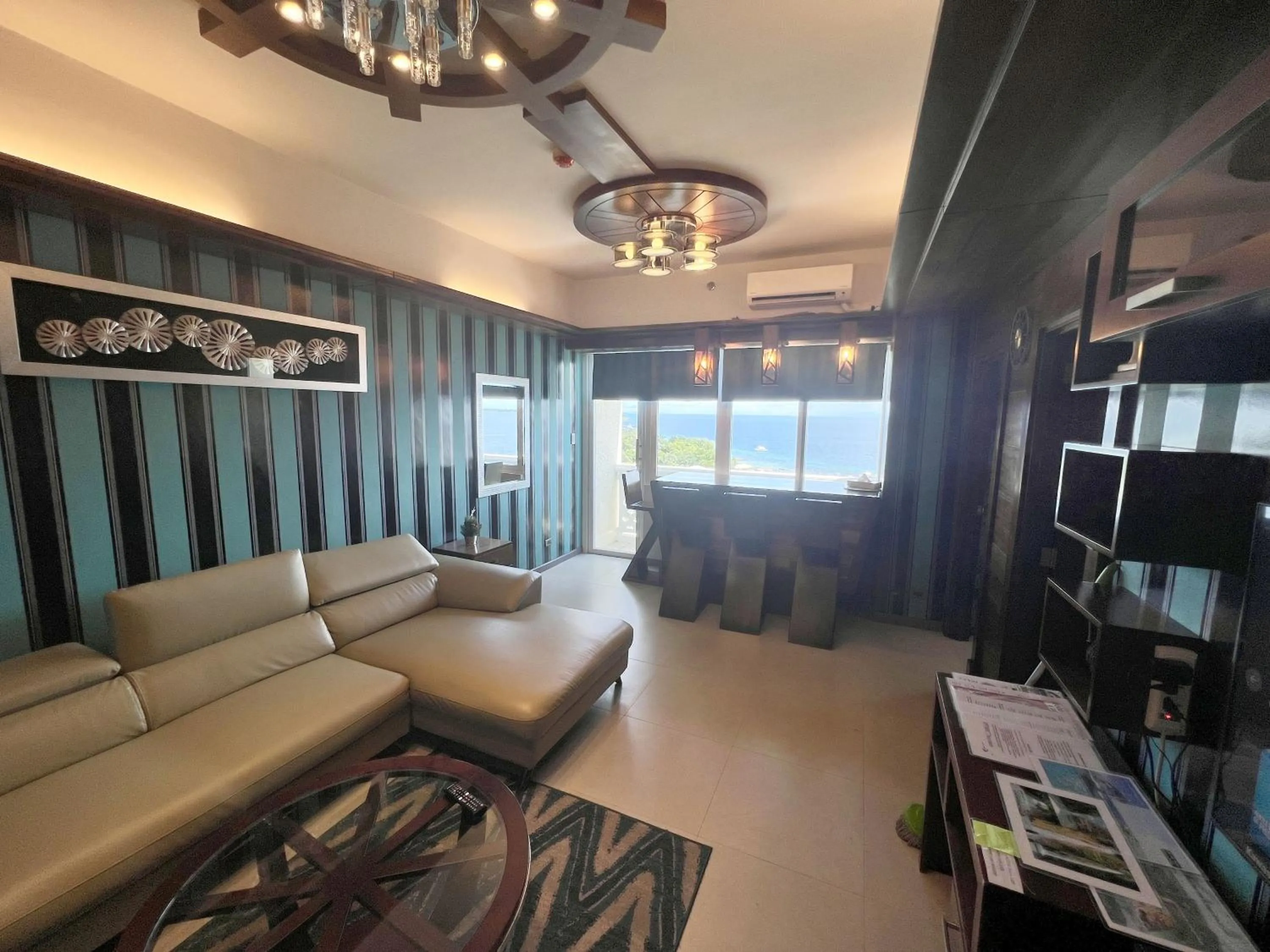 Living room in La Mirada Residences