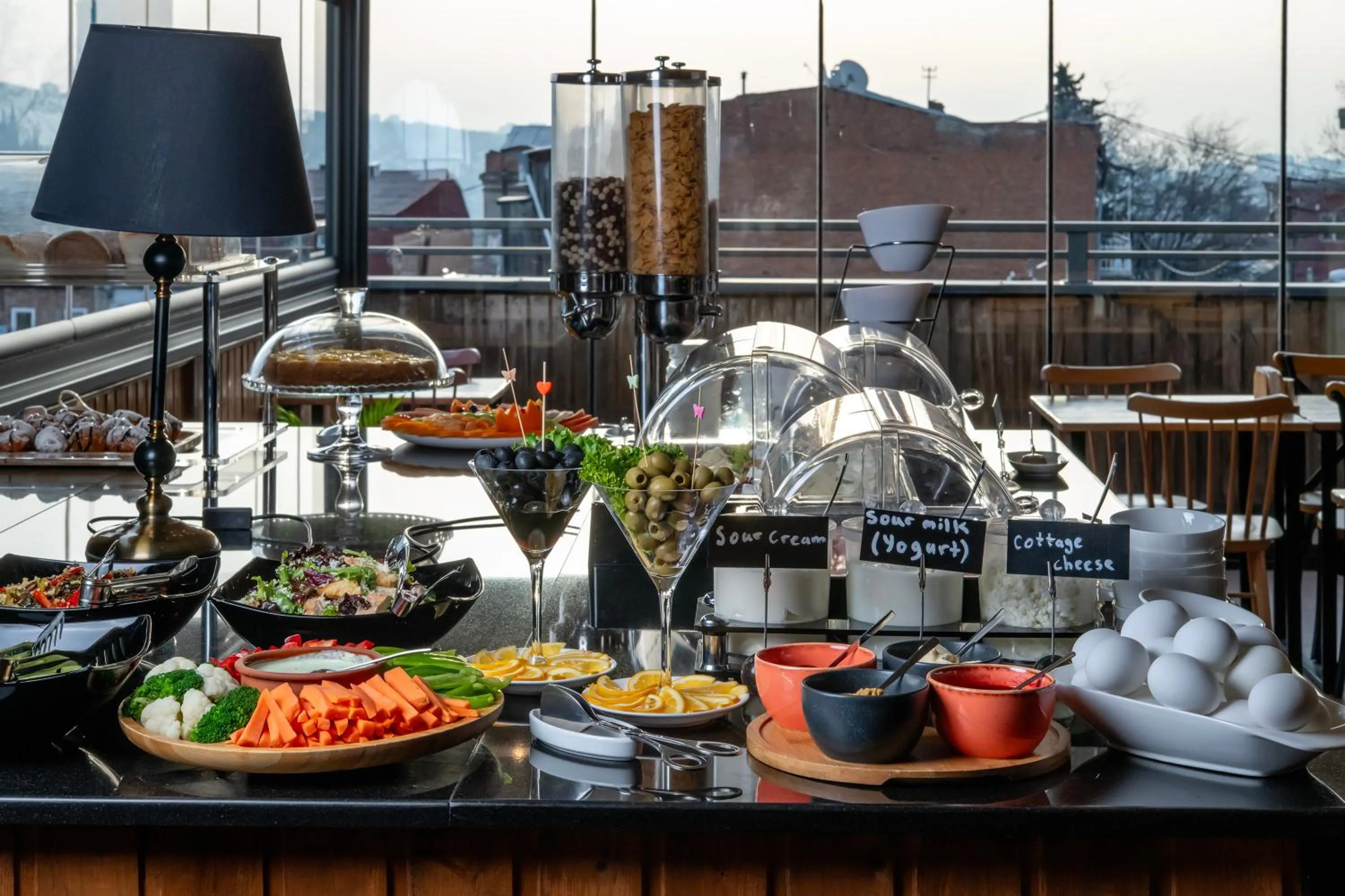 Breakfast in Urban Boutique Hotel