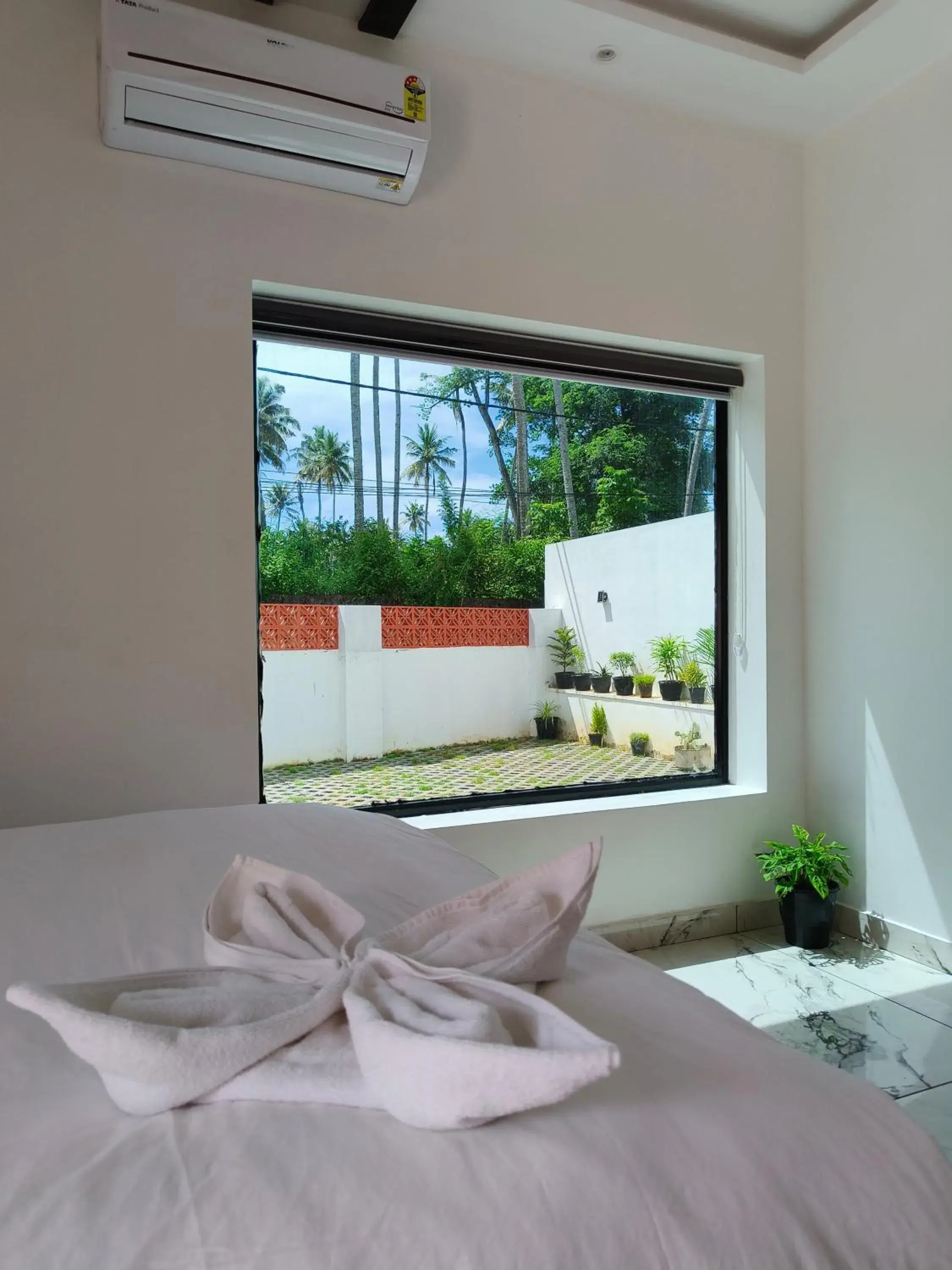 View (from property/room), Bed in Wavealokam Beach Retreat View (from property/room), Bed in Wavealokam Beach Retreat