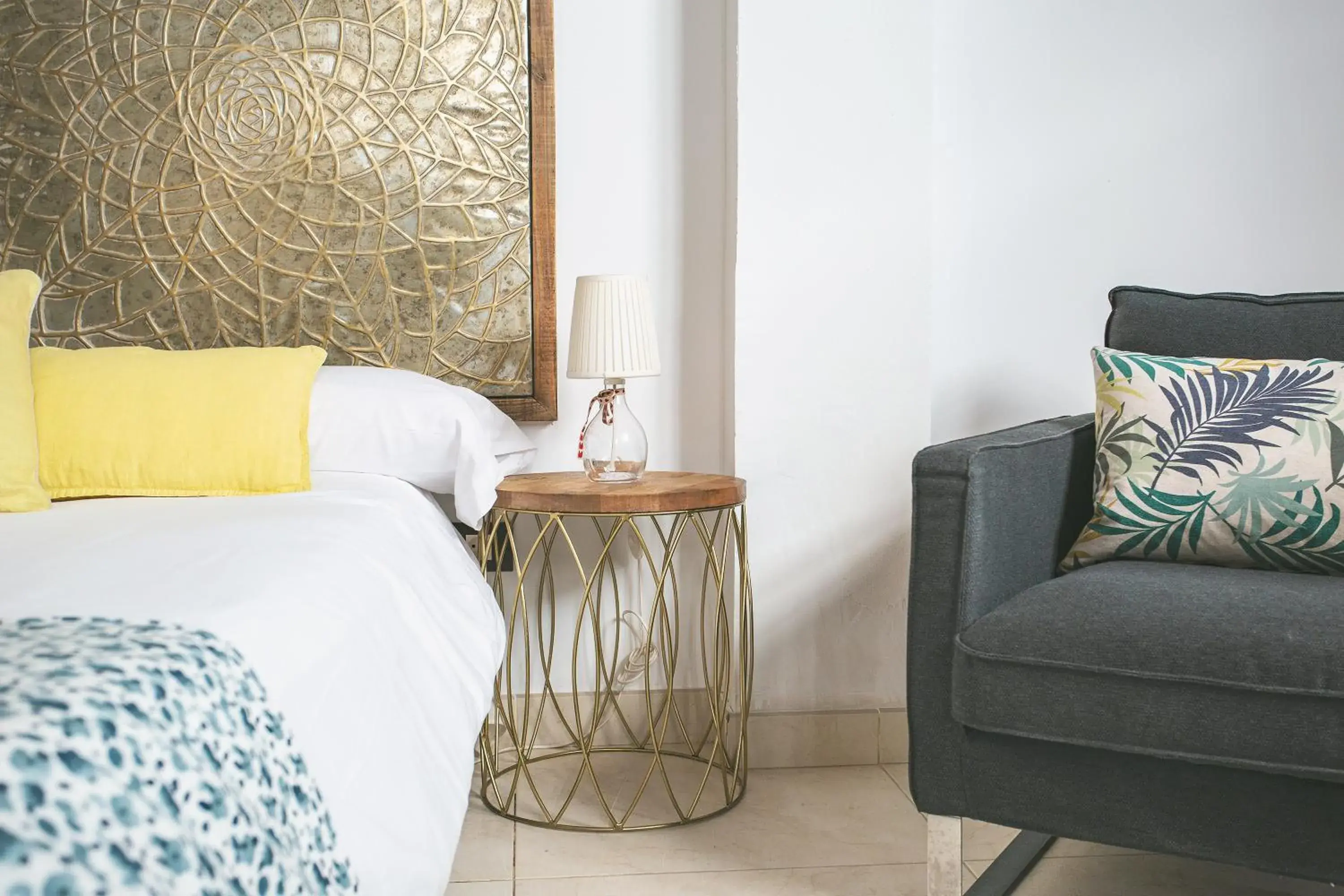 Bed in El Charco Suites Bed in El Charco Suites