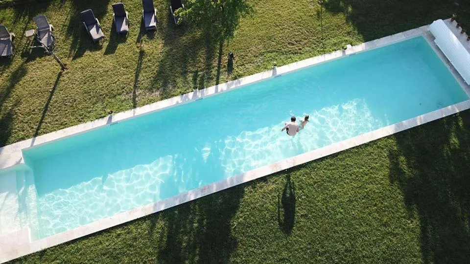 Swimming pool in Le Castel Pierre - 7ch&7sdb avec clim, piscine XL, salle fitness et sauna pour 18 personnes