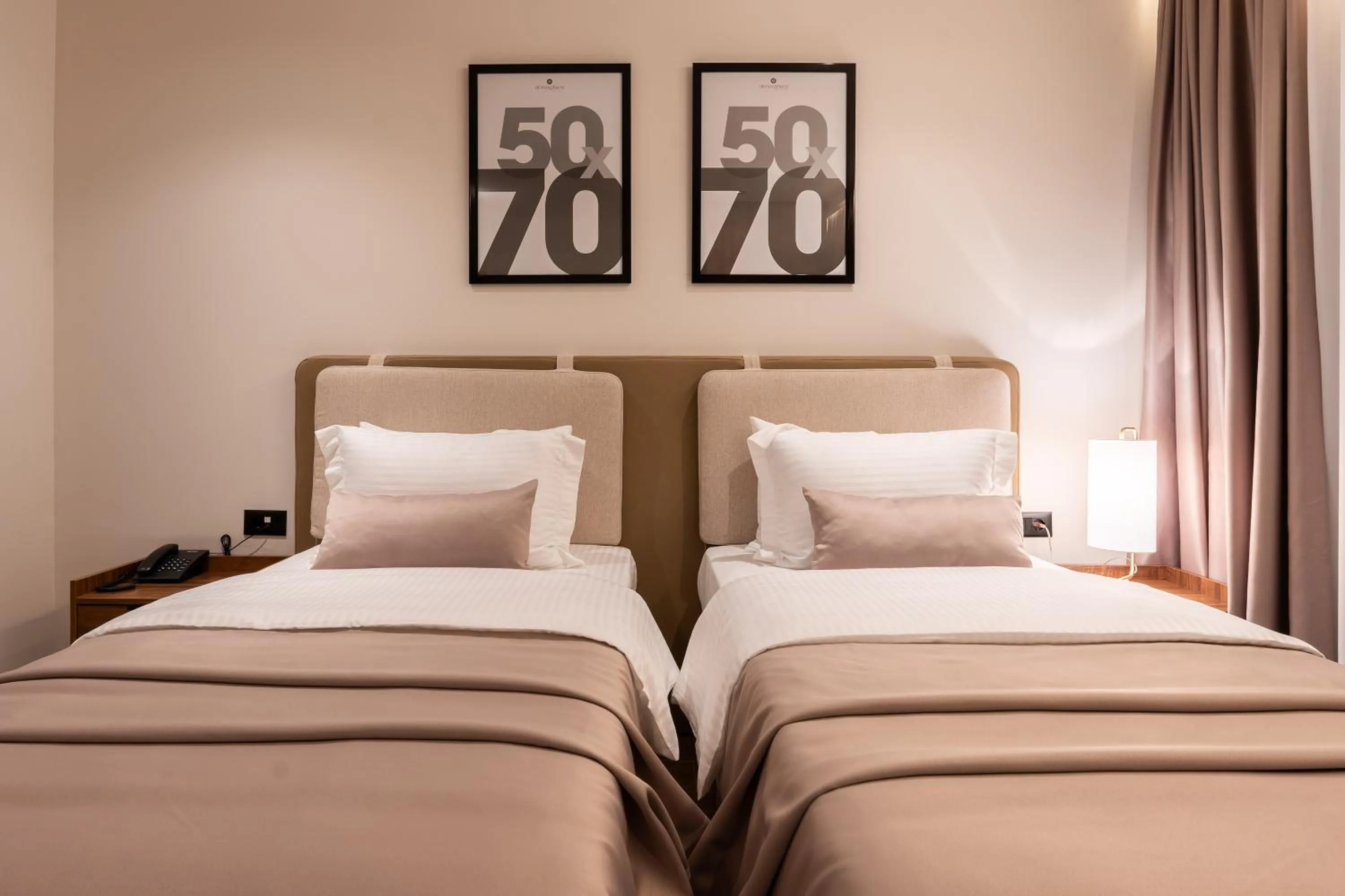 Bed in Ruby Hotel Prishtina