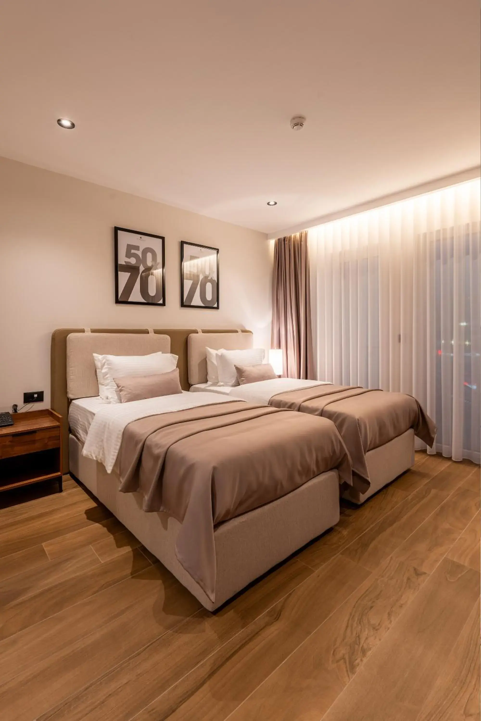 Deluxe Double or Twin Room with City View in Ruby Hotel Prishtina Deluxe Double or Twin Room with City View in Ruby Hotel Prishtina