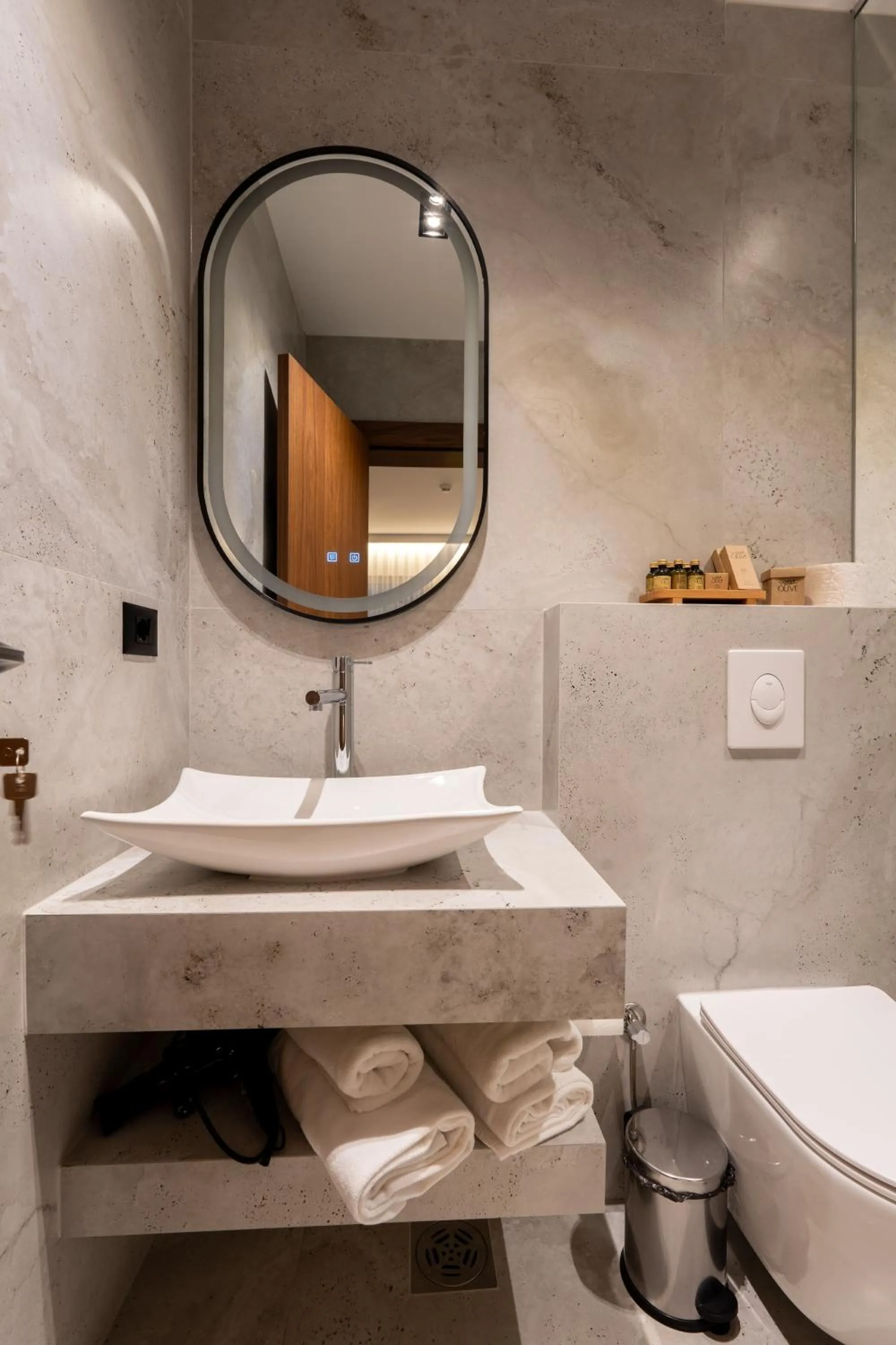 Toilet in Ruby Hotel Prishtina