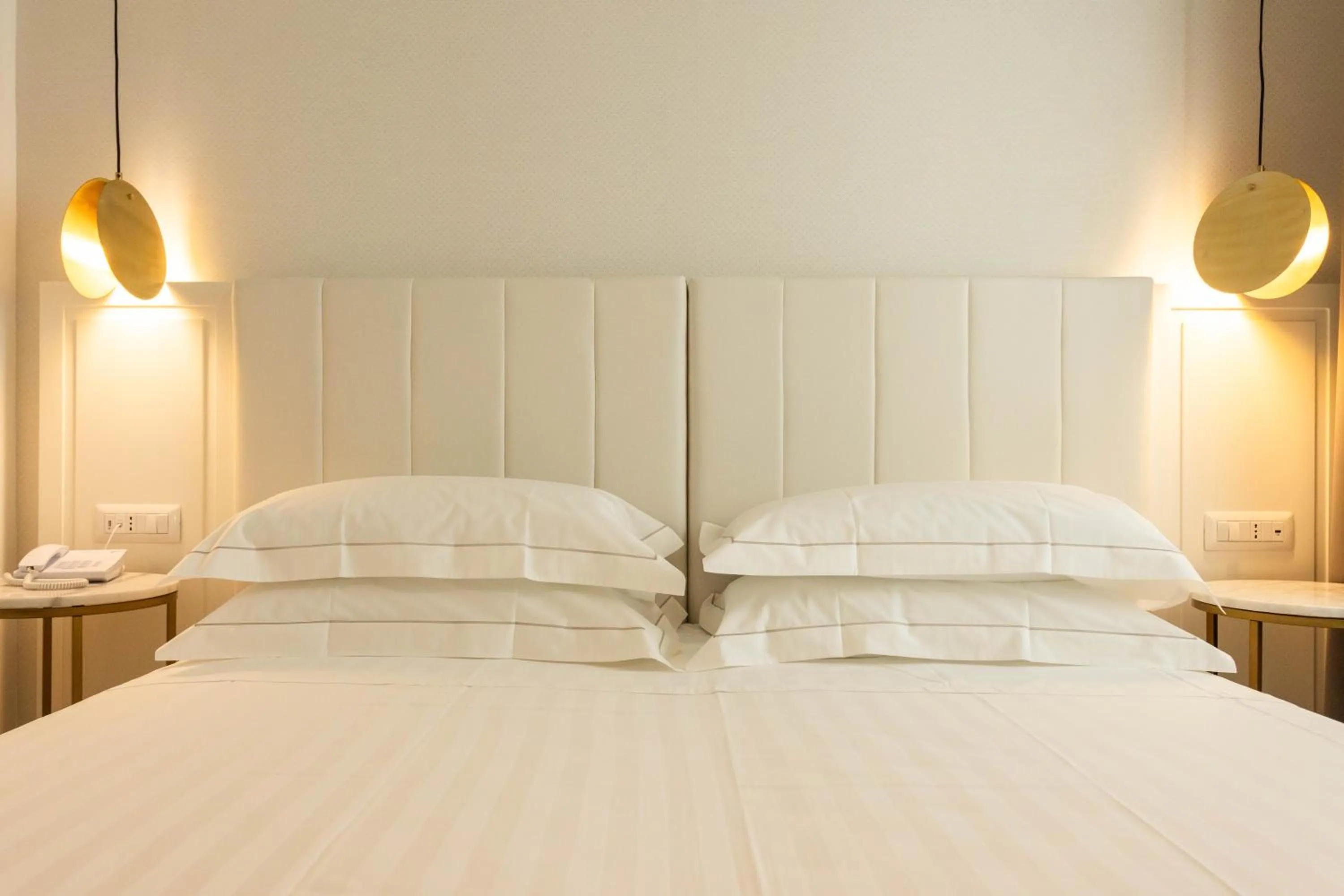 Bed in Mondello Glam Hotel & Terrace