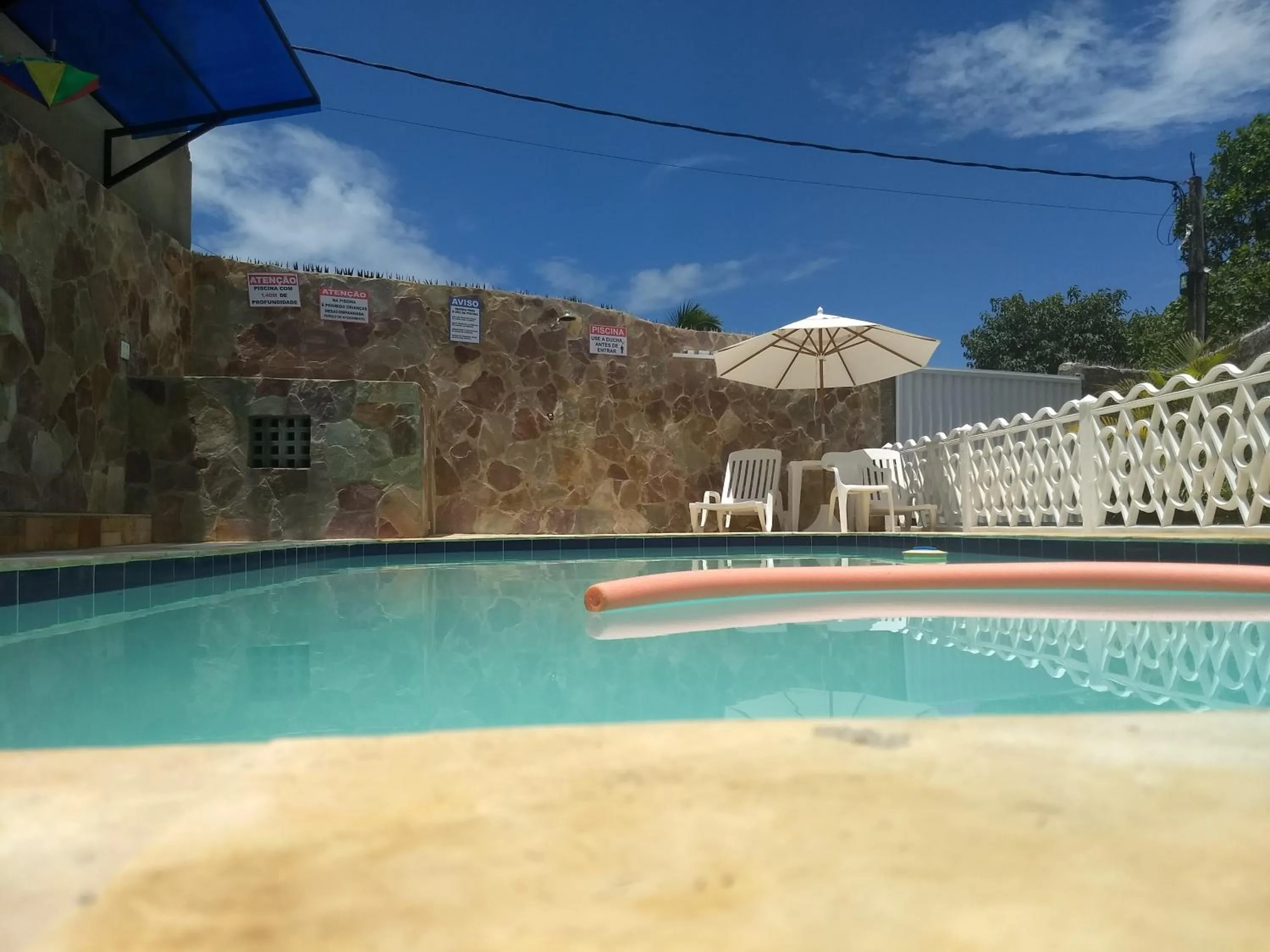 Swimming pool in Pousada Santa Fé