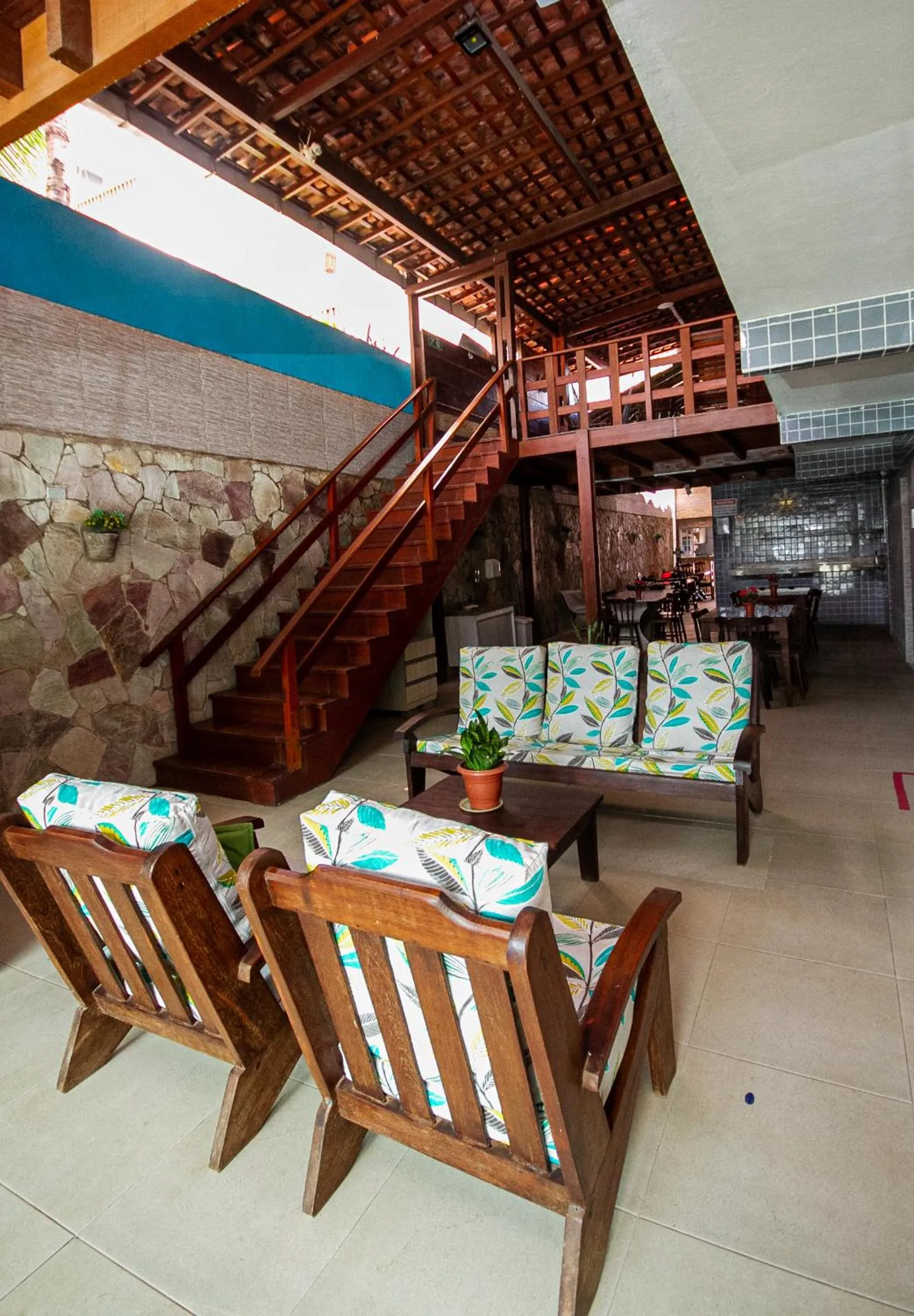 Lobby or reception in Pousada Santa Fé