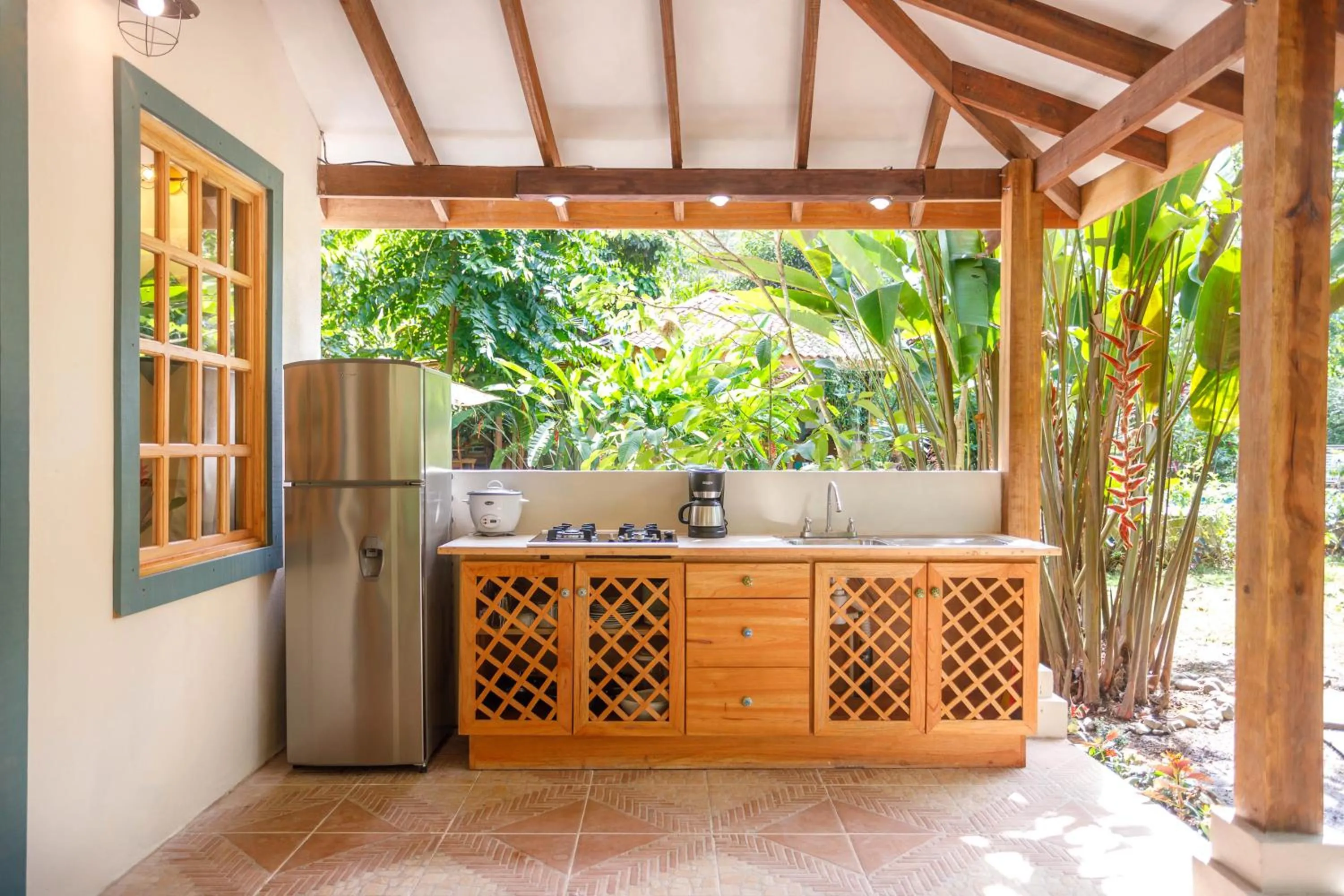 Patio in Hotel Casa Merlin