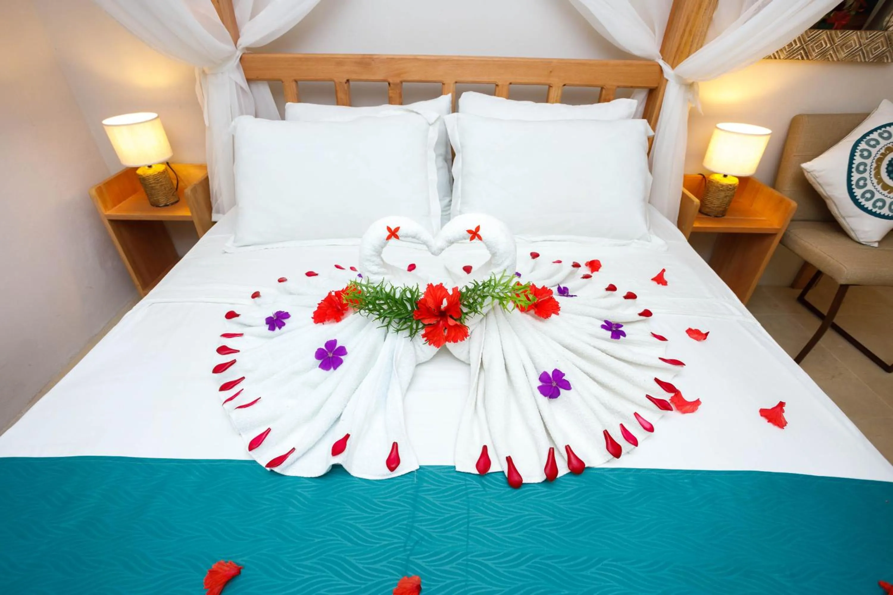 Bed in Hotel Casa Merlin