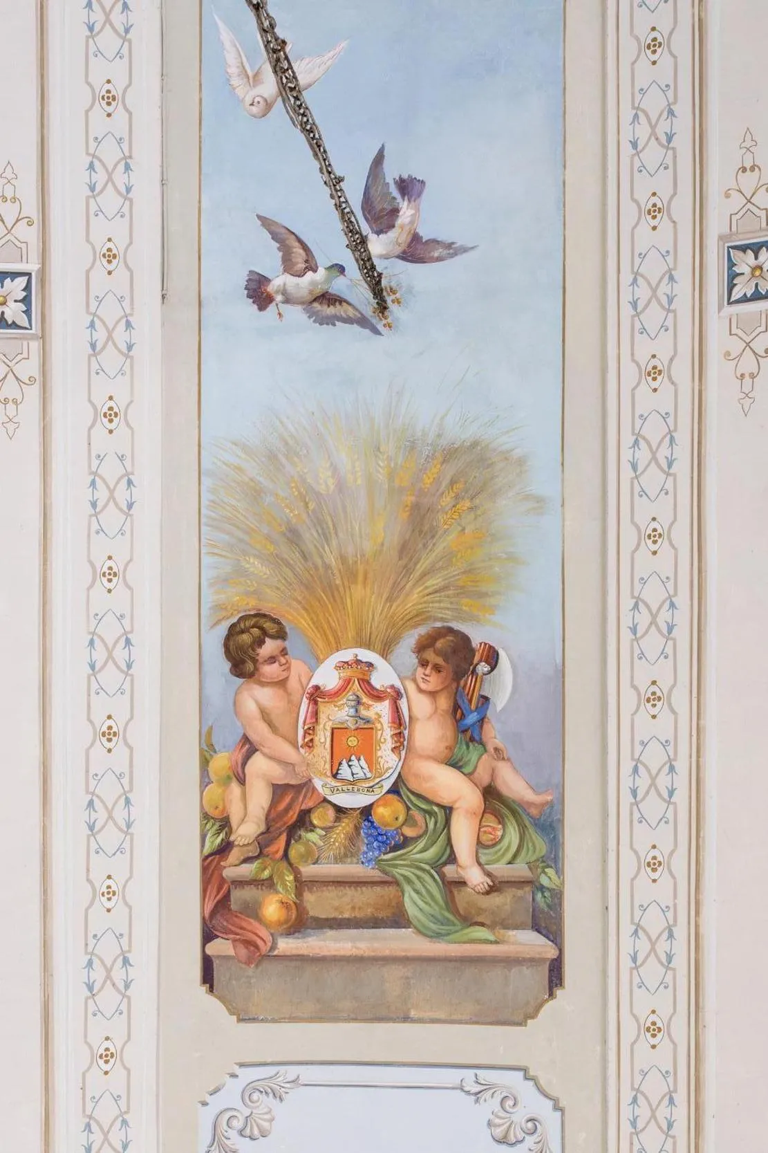 Decorative detail in Palazzo Vallebona