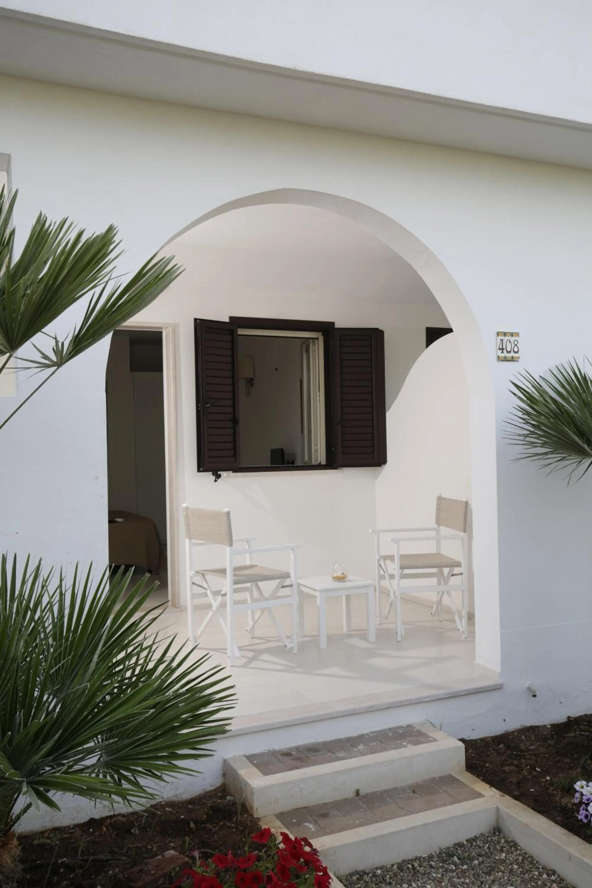 Patio in Garden Hotel Ripa