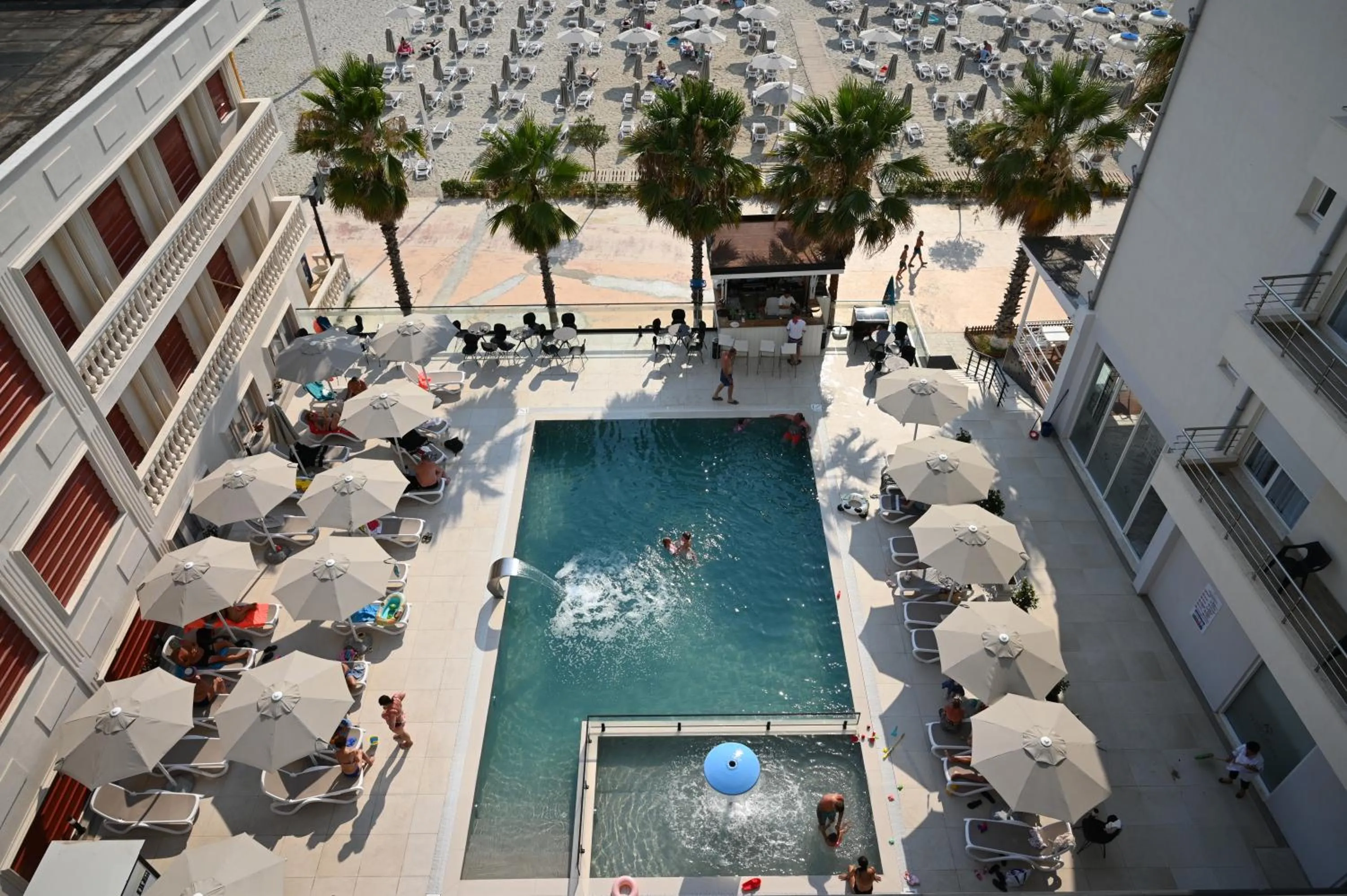 Pool view in Adria Palace