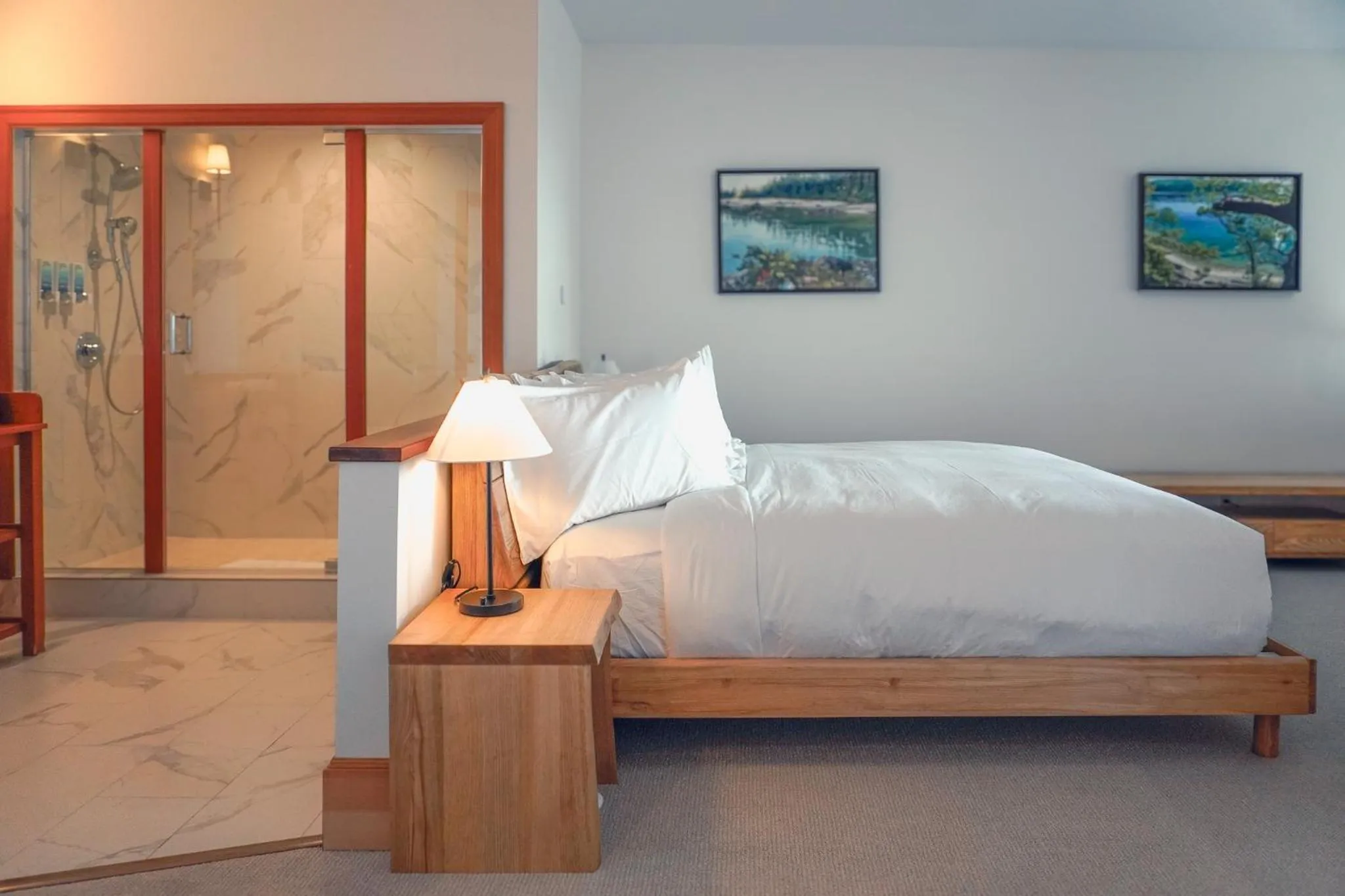 Bed in Sooke Harbour House