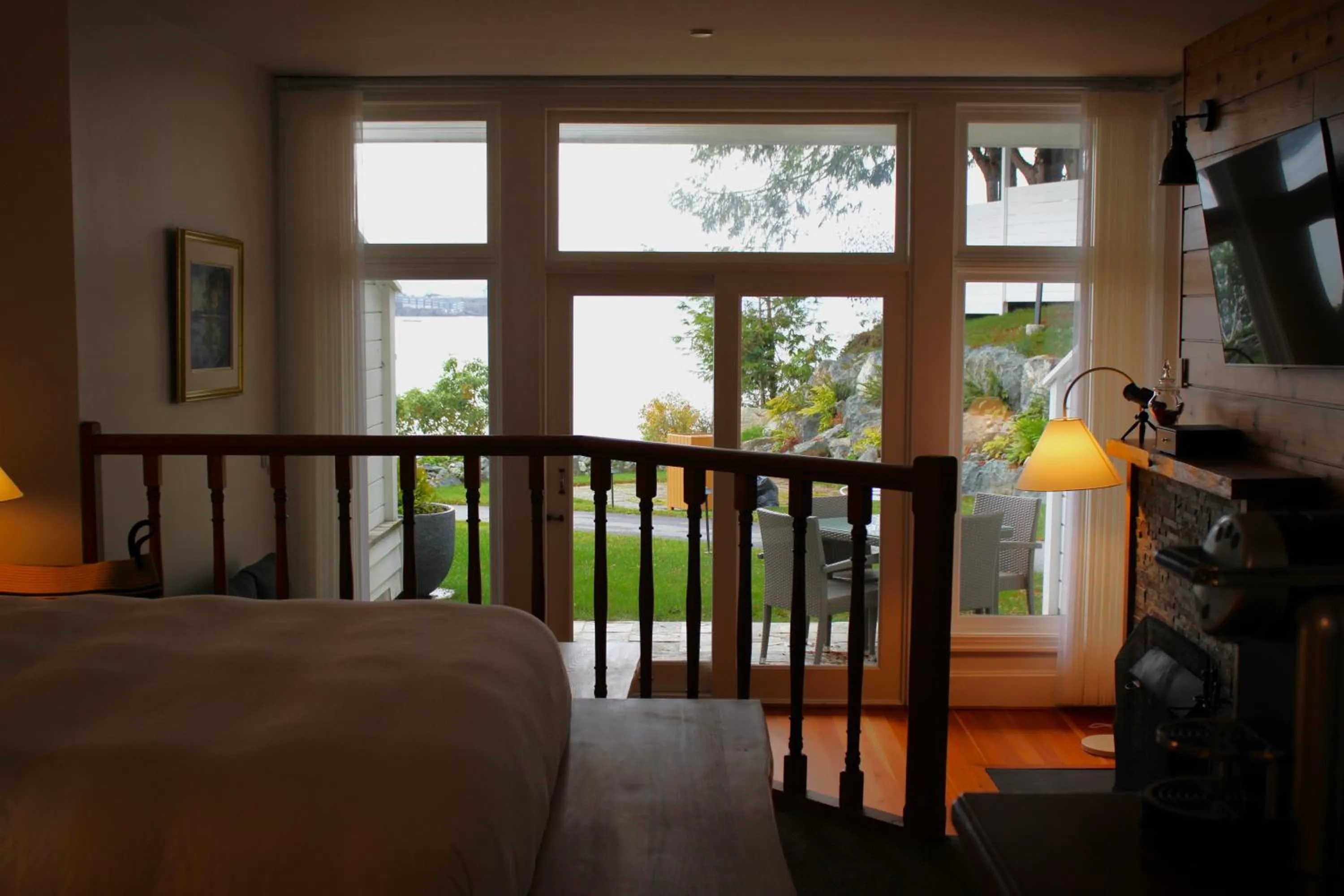 Bed in Sooke Harbour House