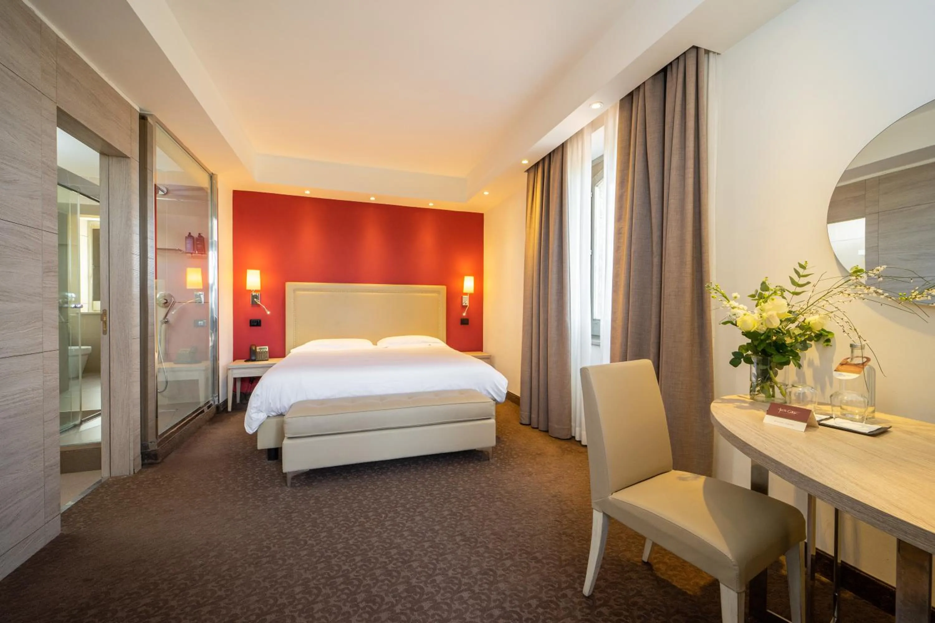 Bedroom, Bed in UNA HOTELS Tenuta Contessa Farm & SPA Cosenza