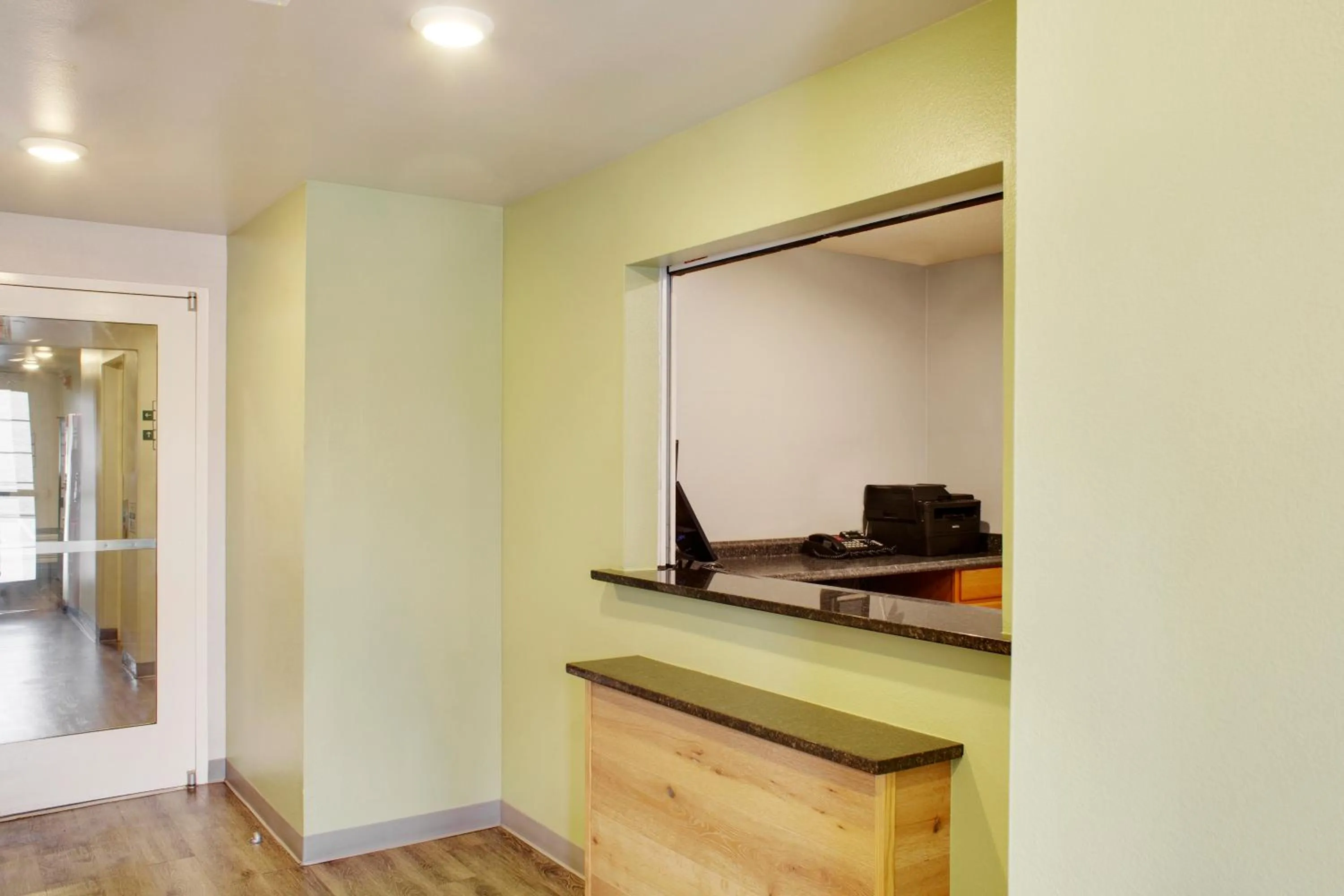 Lobby or reception in WoodSpring Suites Houston Willowbrook