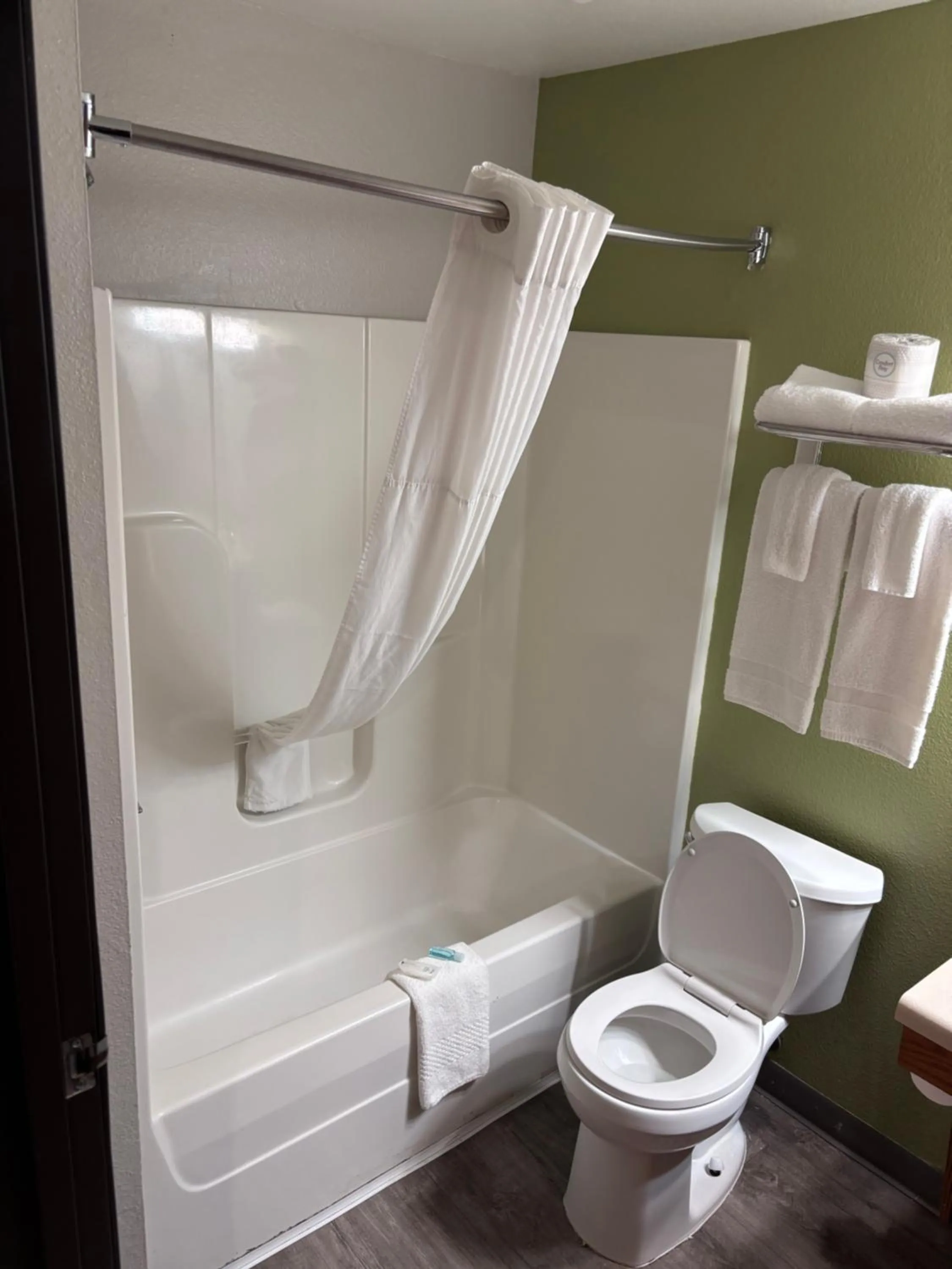 Bathroom in WoodSpring Suites San Antonio South