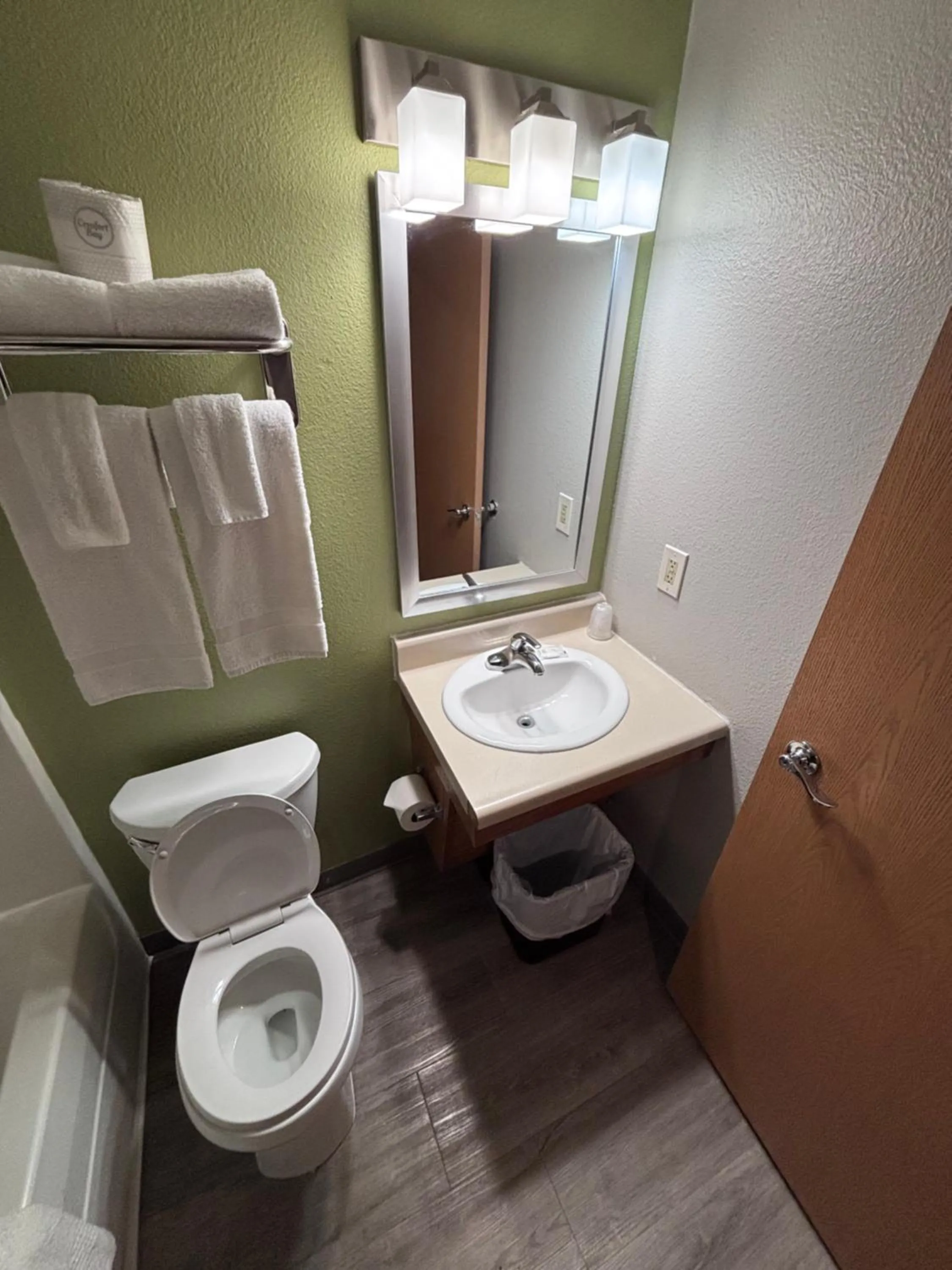 Bathroom in WoodSpring Suites San Antonio South