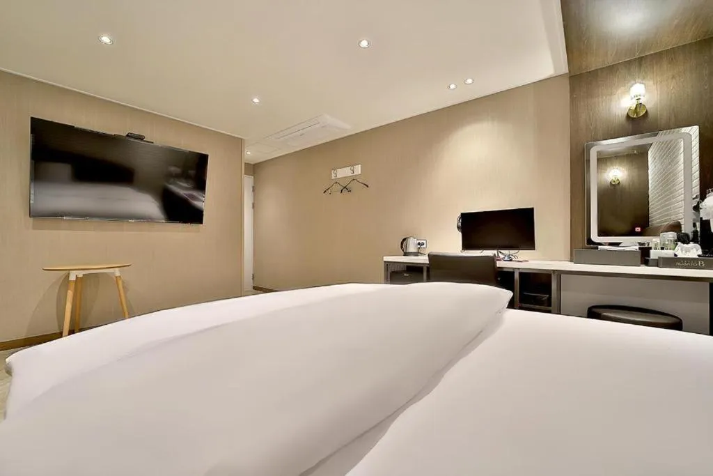 Bed in Daegu Hotel Rubato