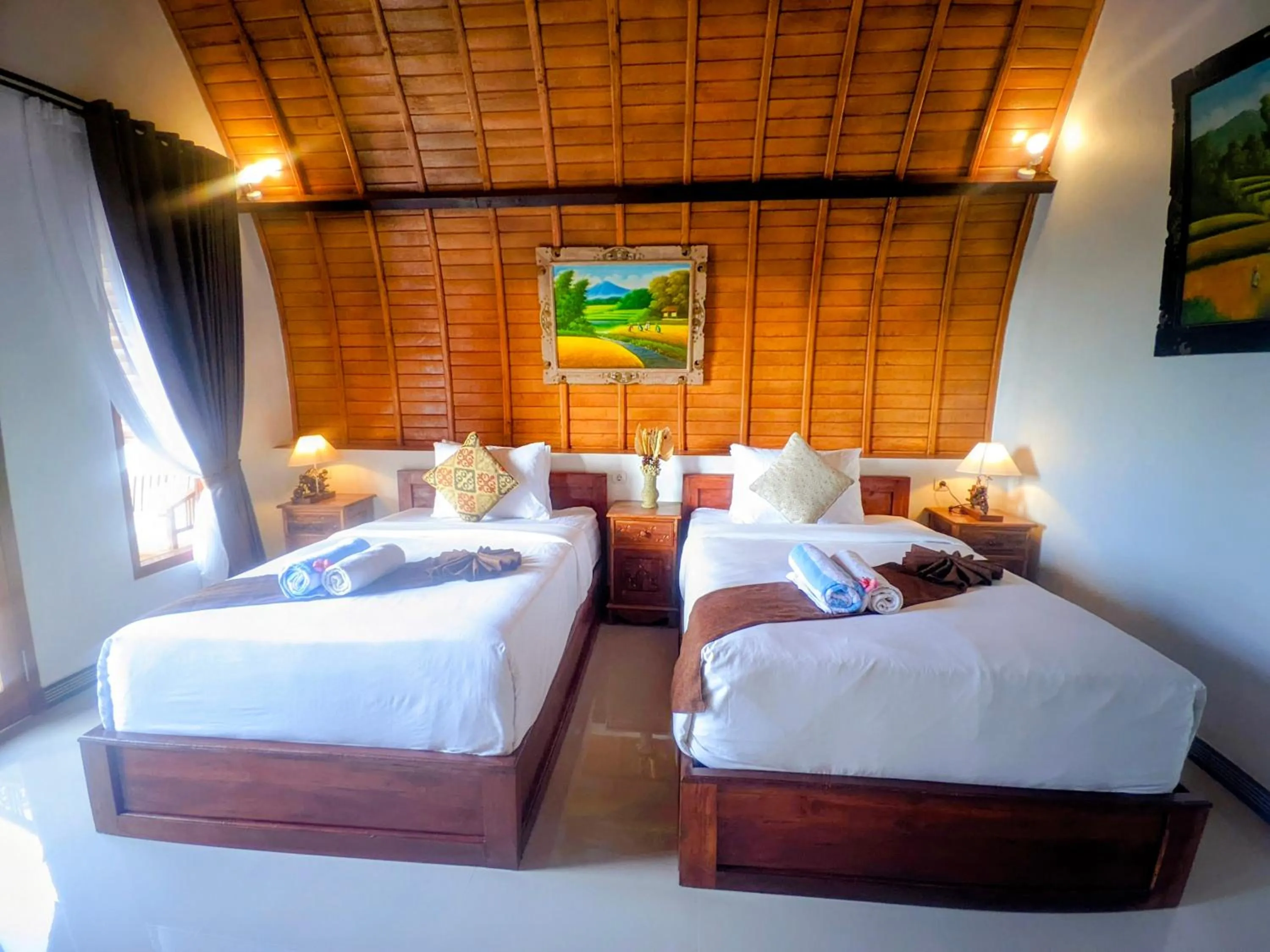 Bed in Kubuhill Sunset Bungalow