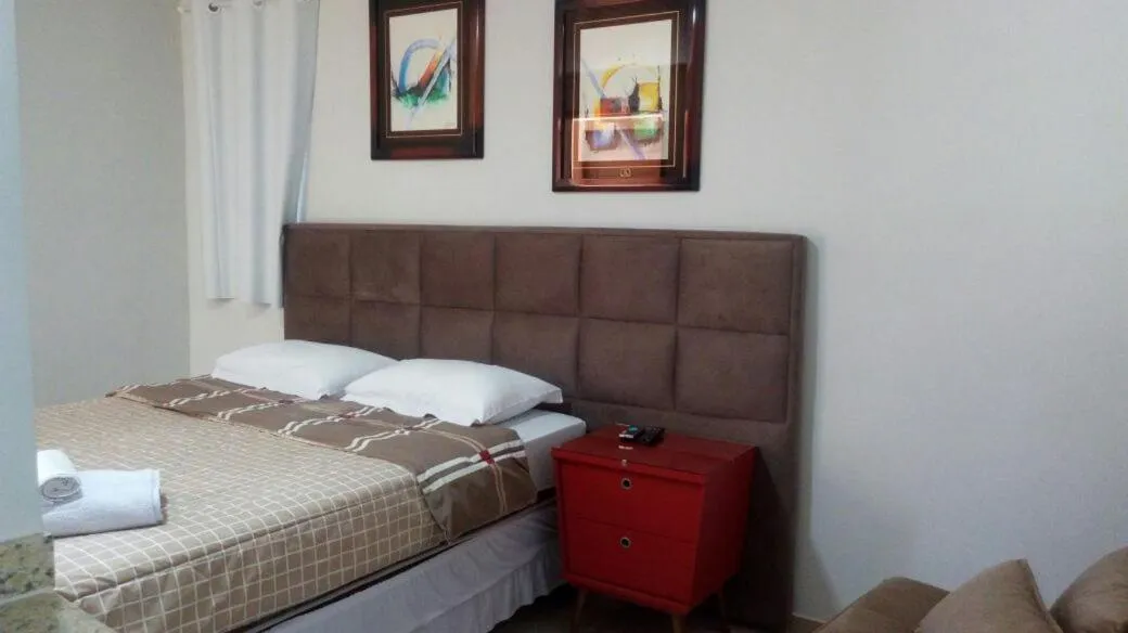 Photo of the whole room, Bed in Pousada Chale Pico da Bandeira