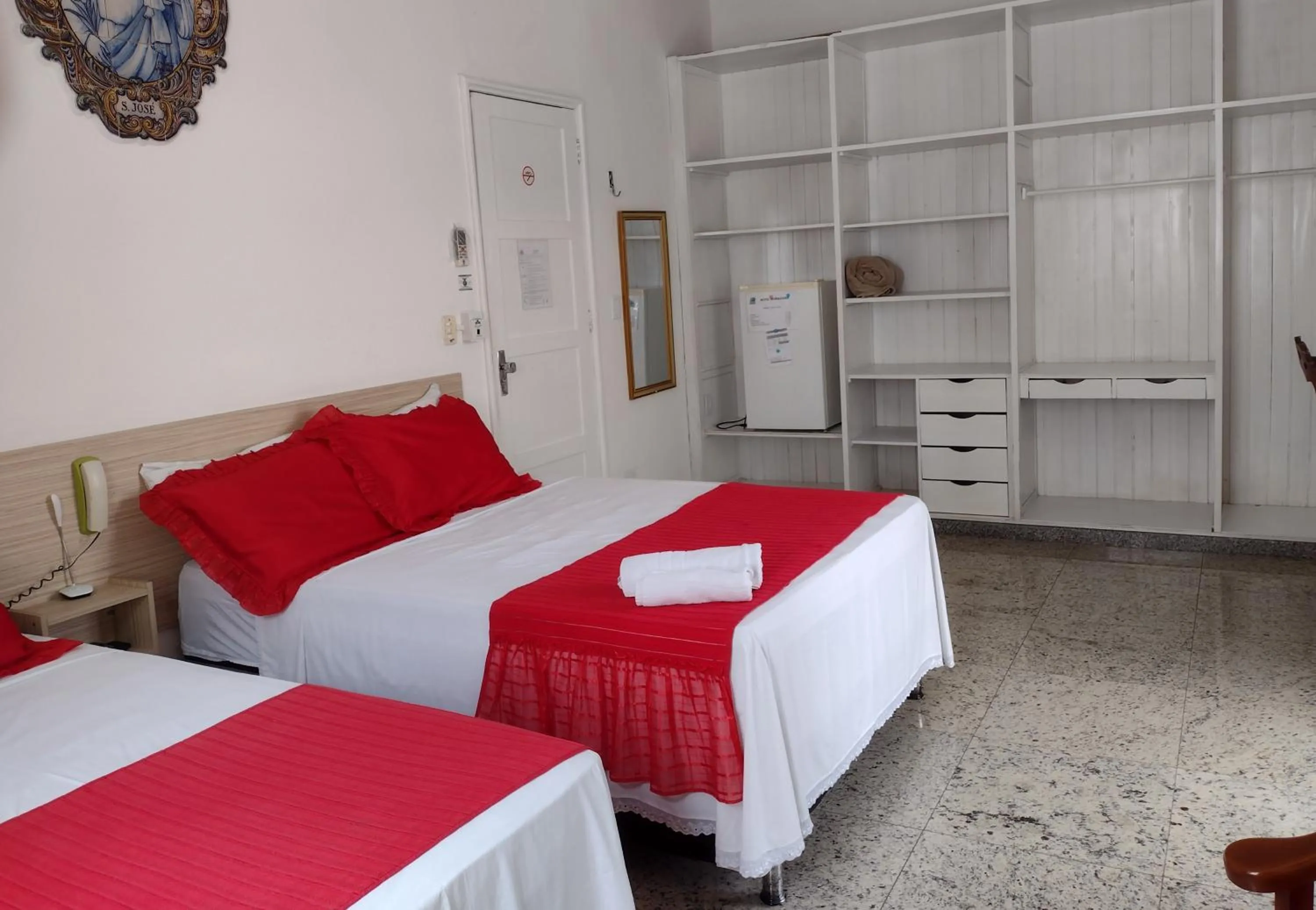 Bed in Hotel Marajoara