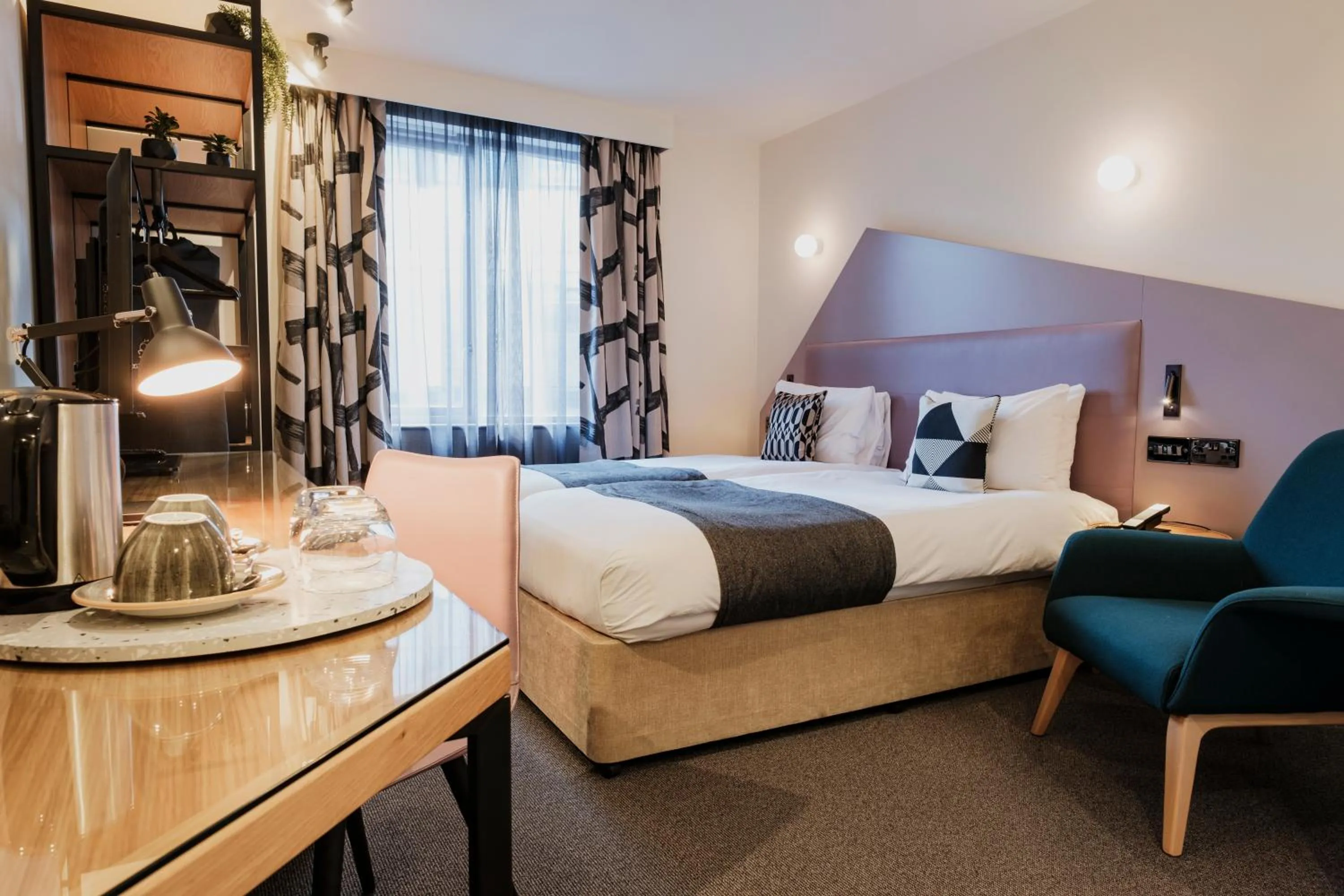 Bed in The Fox & Goose Hotel