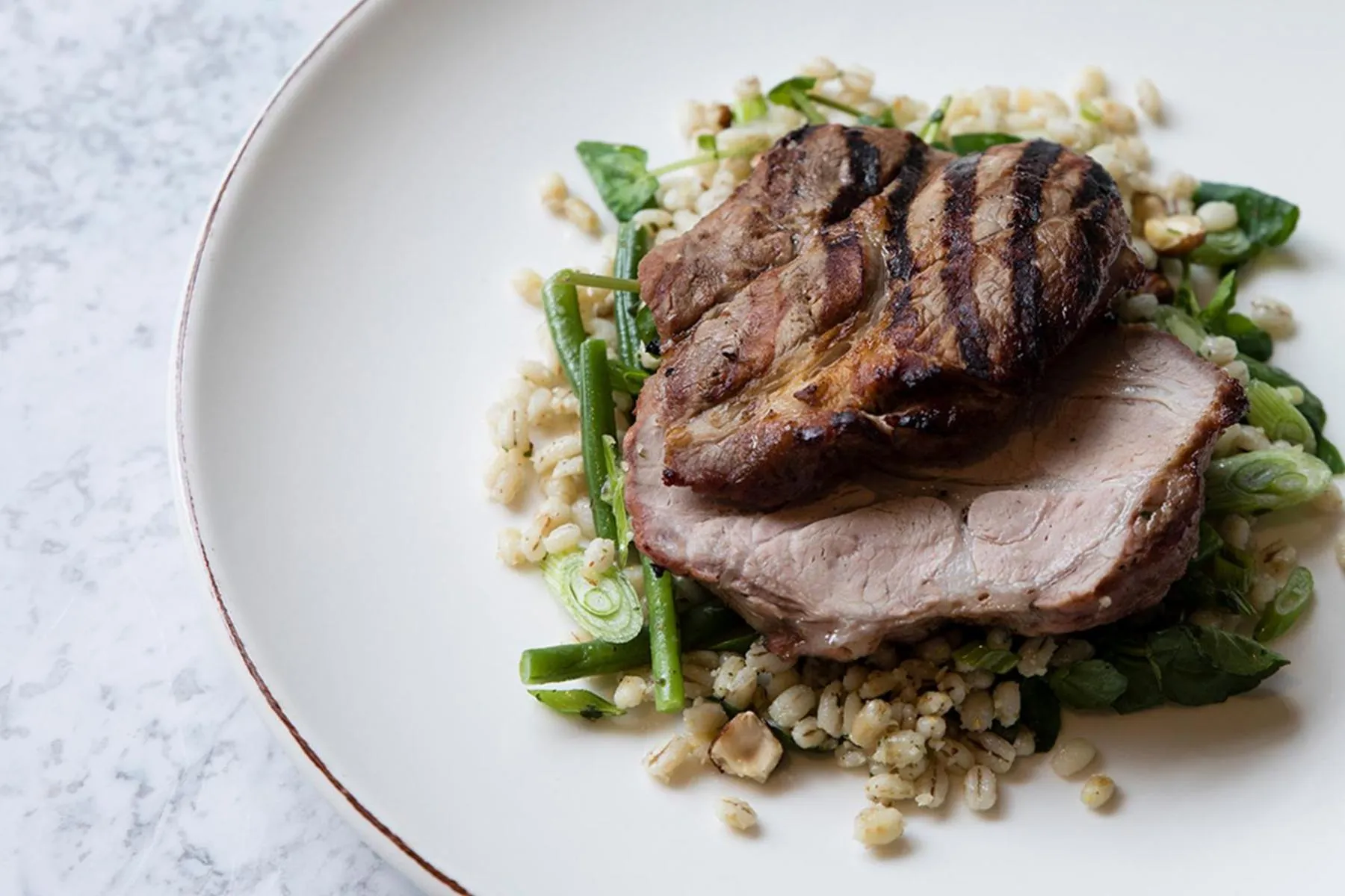 Food close-up in The Fox & Goose Hotel