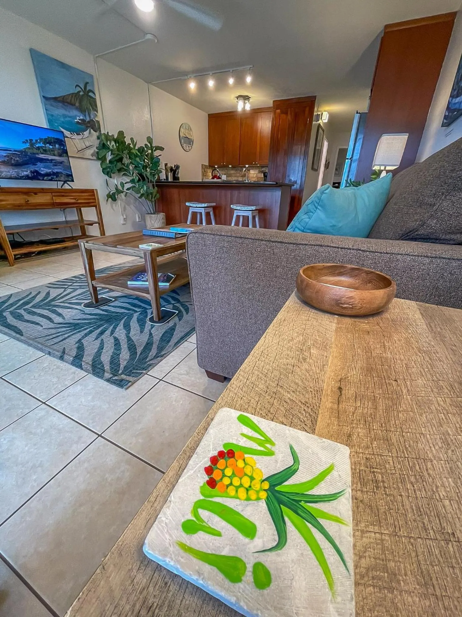 Living room in Maui Vista Vacation Condo