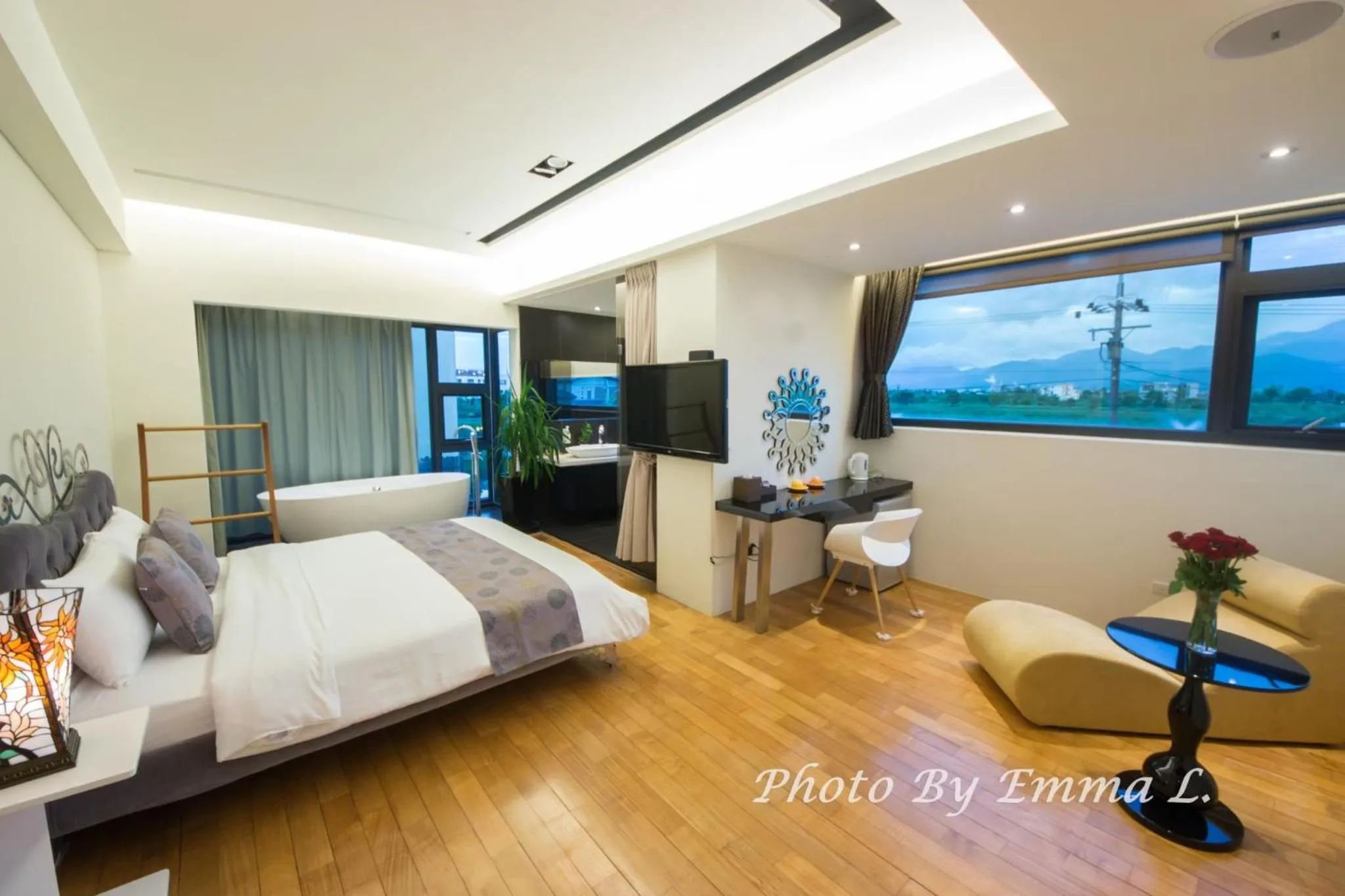 Bed in Han-Shian Boutique B&B