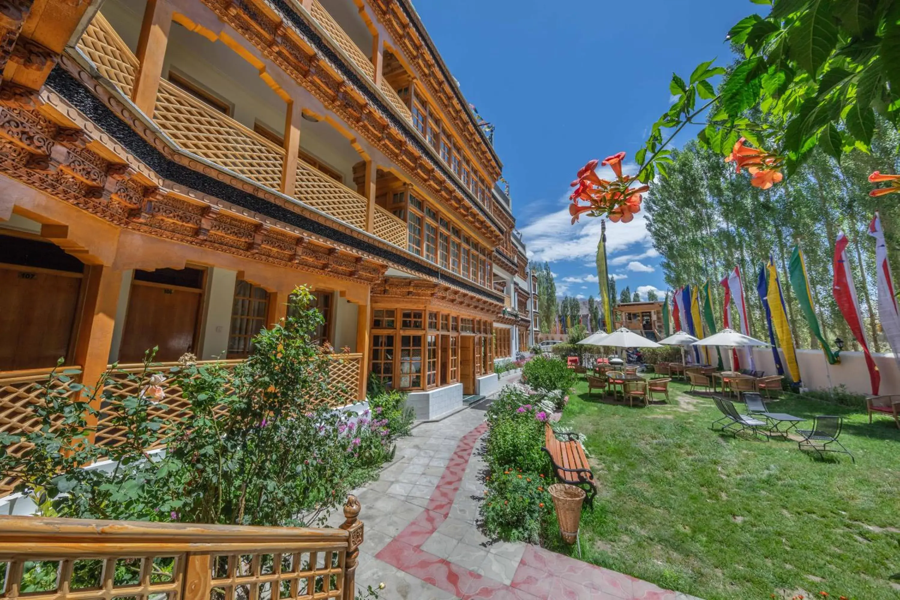 Garden view in Hotel The Kaal Garden view in Hotel The Kaal