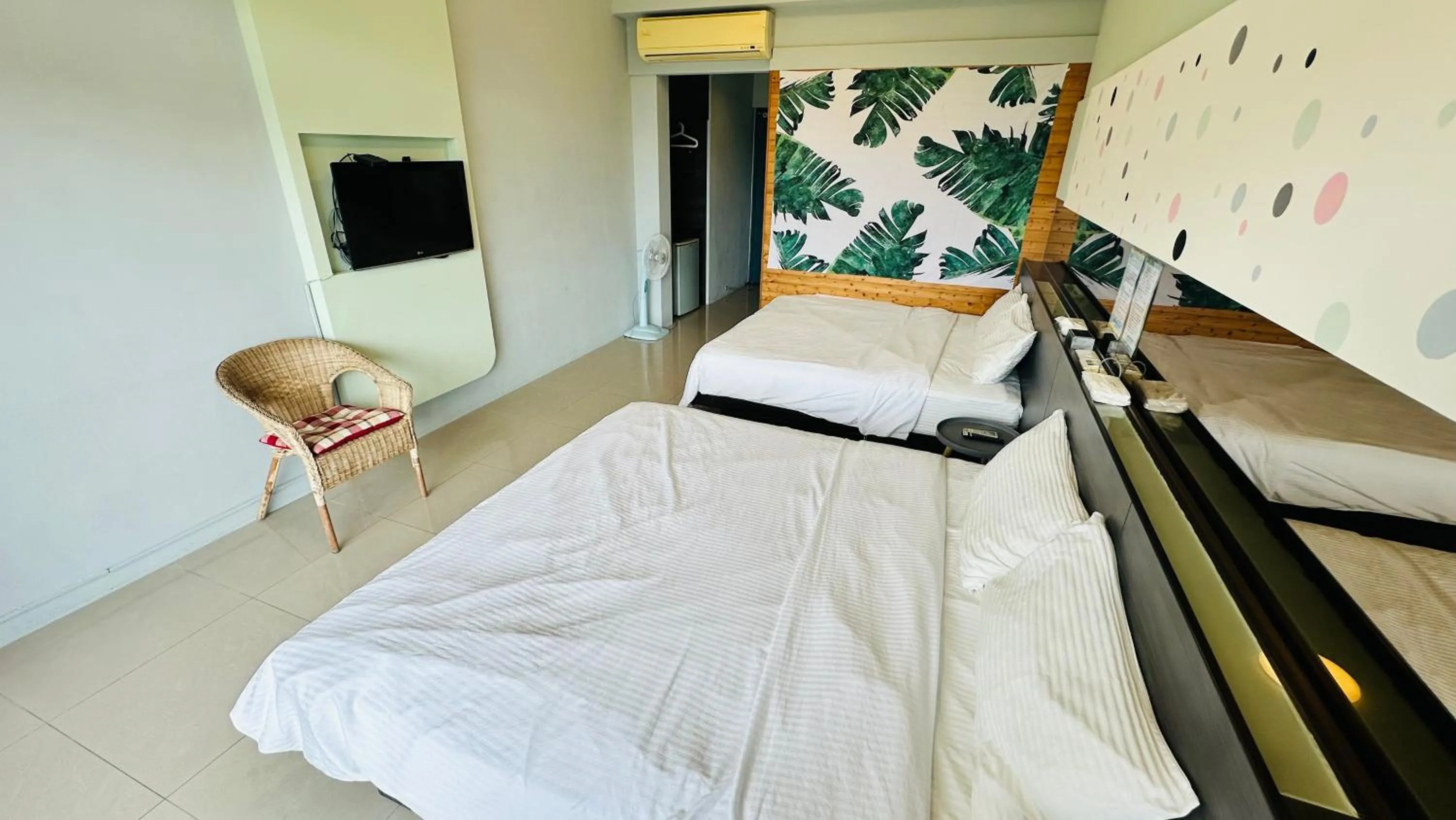 Bed in Butterfly B&B