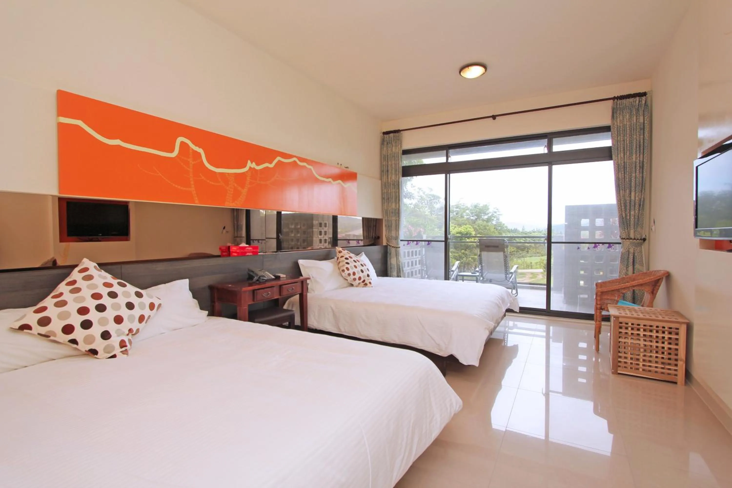 Bed in Butterfly B&B