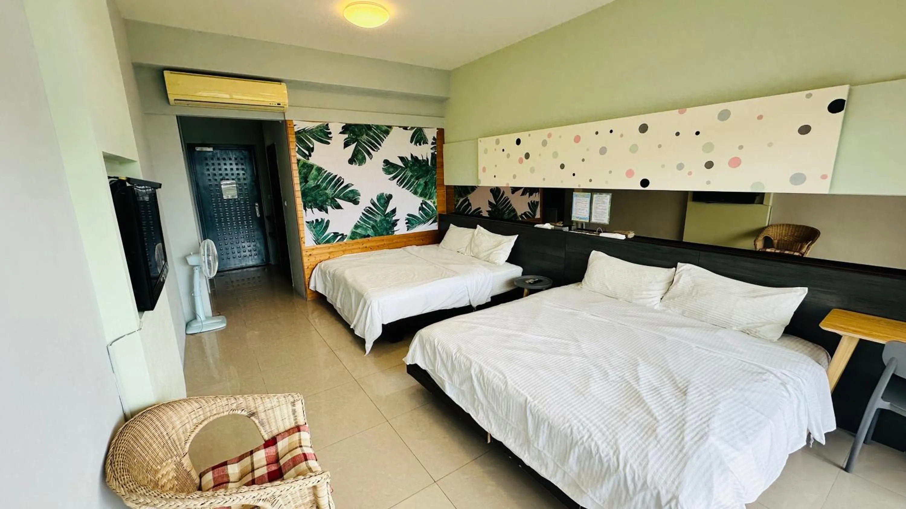 Bed in Butterfly B&B