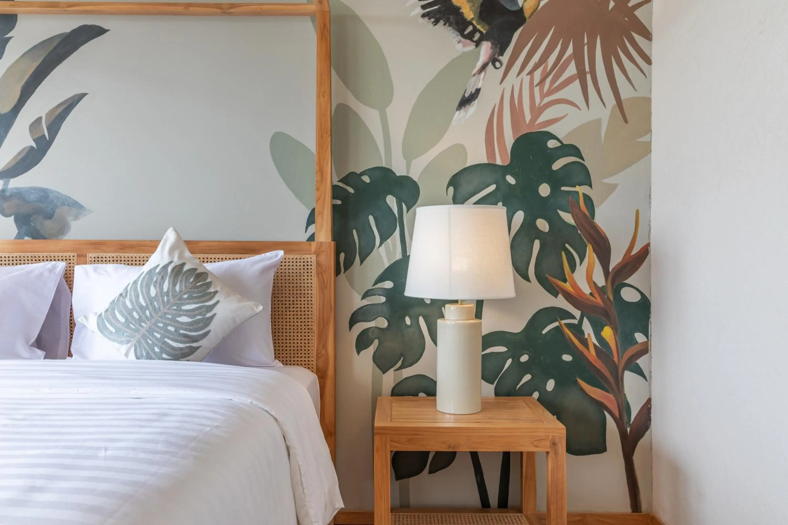 Bed in The Private Pool Villas at Civilai Hill Khao Yai