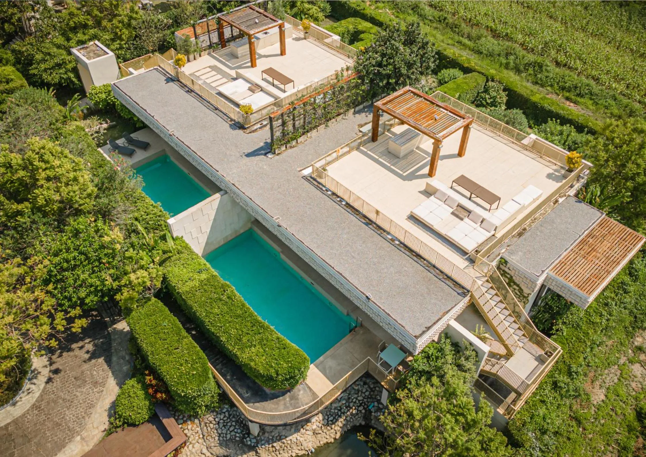 Bird's eye view in The Private Pool Villas at Civilai Hill Khao Yai