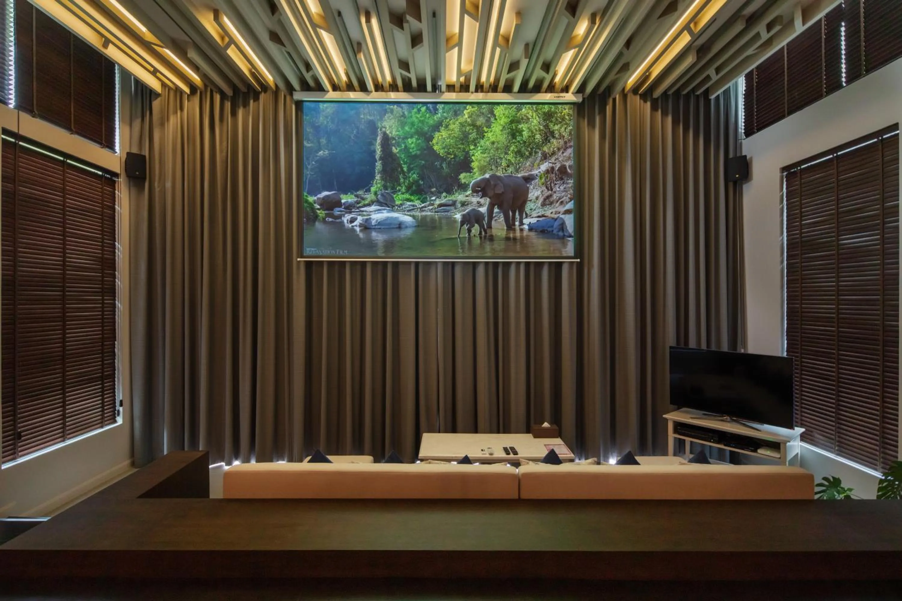 TV and multimedia in The Private Pool Villas at Civilai Hill Khao Yai