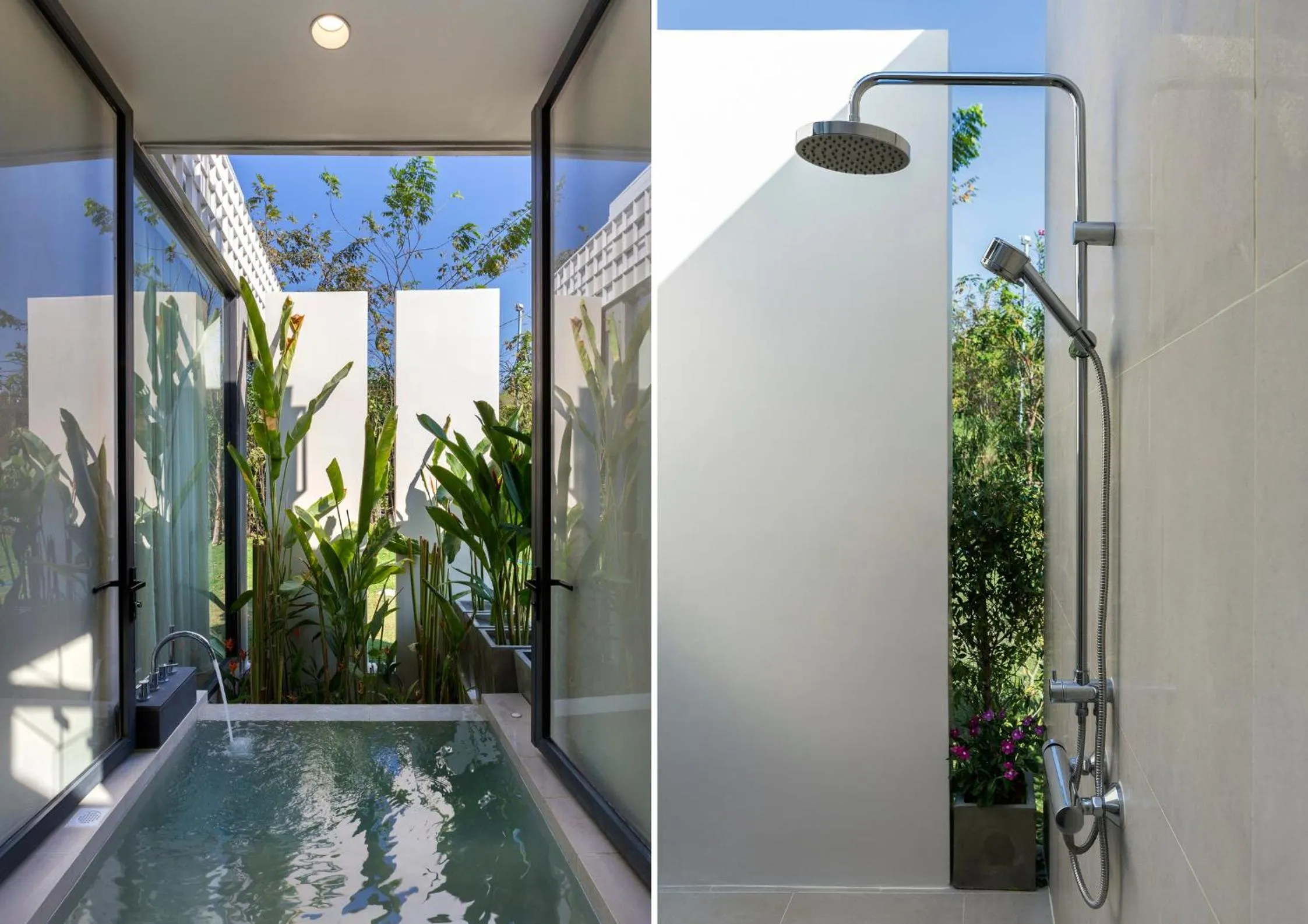 Shower in The Private Pool Villas at Civilai Hill Khao Yai