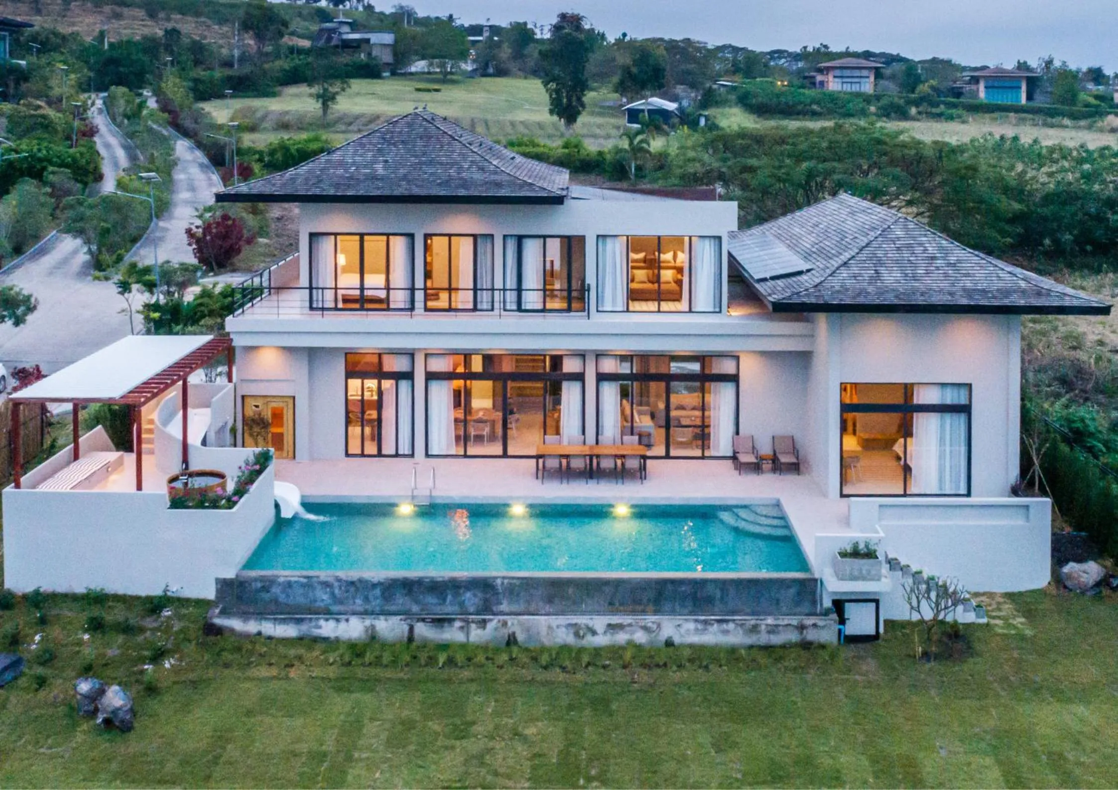 Property building in The Private Pool Villas at Civilai Hill Khao Yai