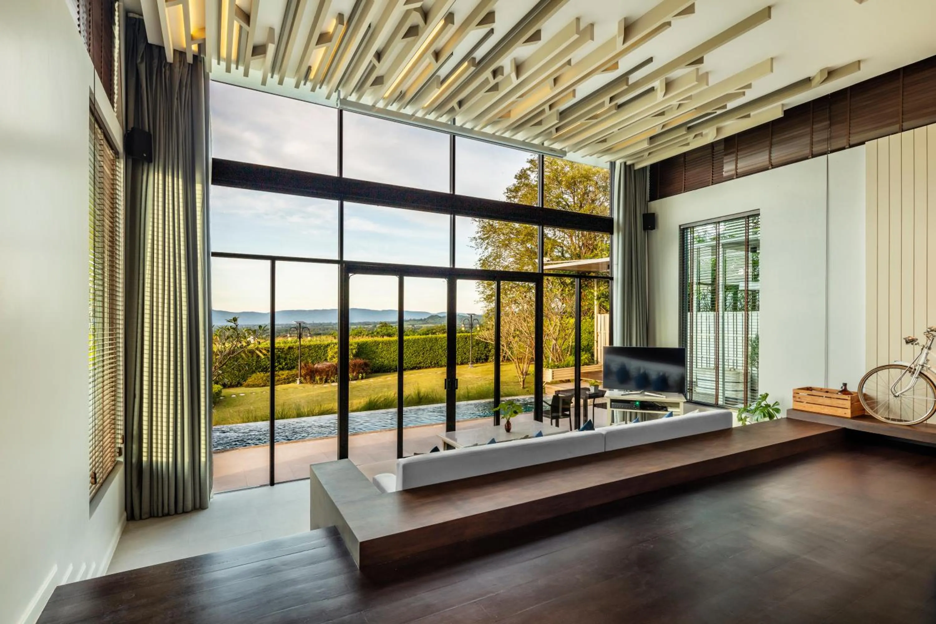 Mountain view in The Private Pool Villas at Civilai Hill Khao Yai