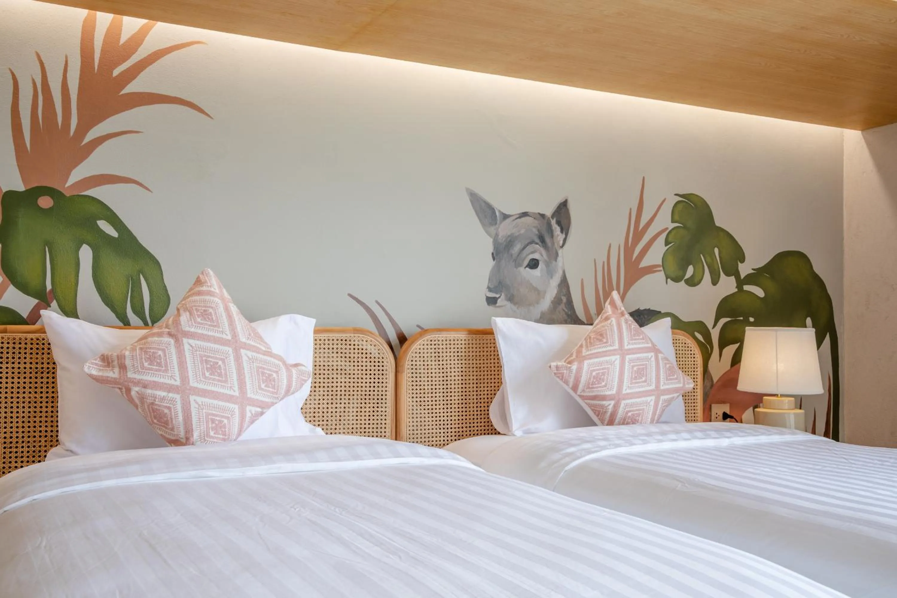 Bed in The Private Pool Villas at Civilai Hill Khao Yai